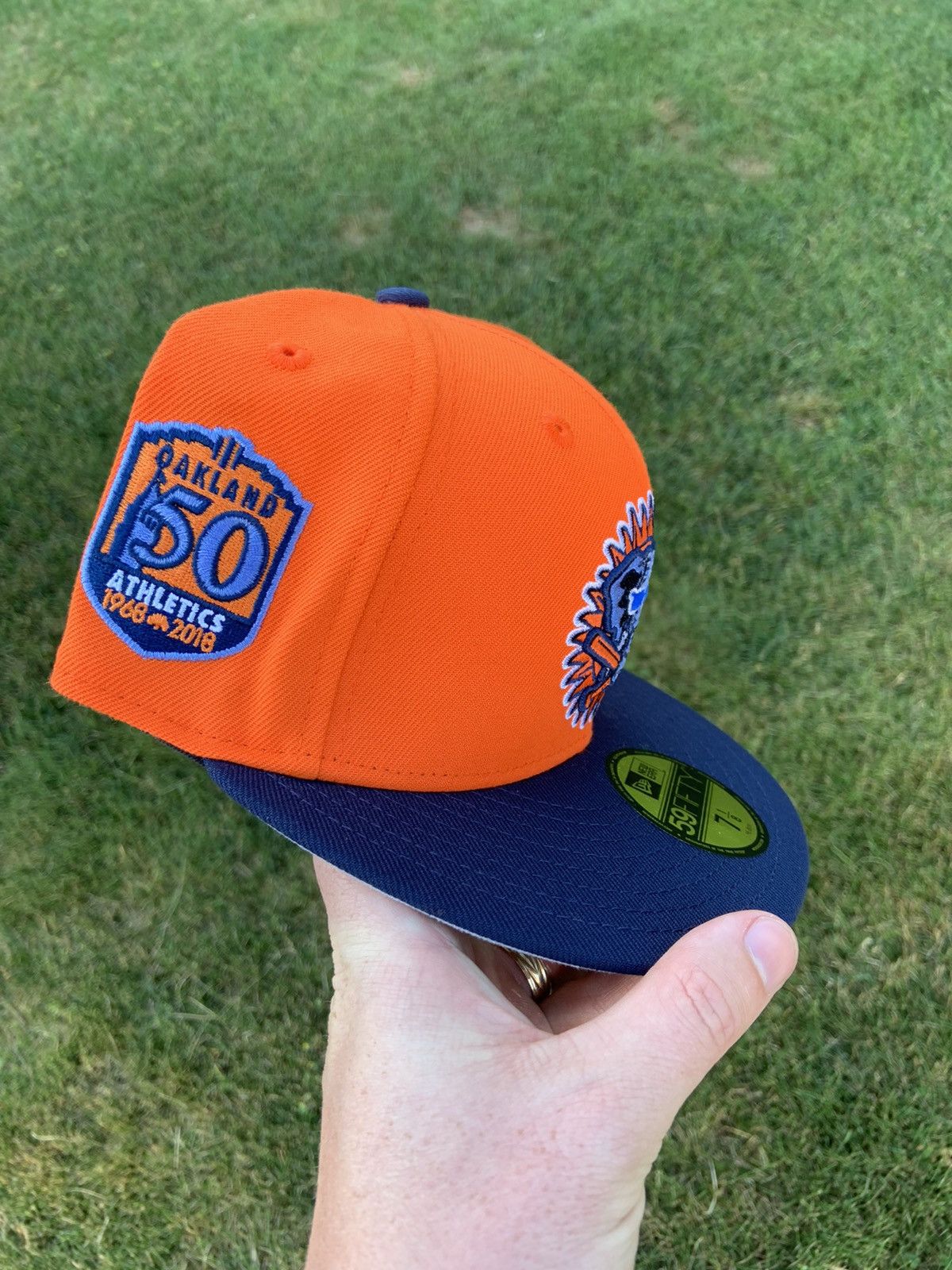 Hat Club × MLB × New Era Hat Club Orange Crush Oakland Athletics A’s Fitted 7 1/8 Size ONE SIZE - 2 Thumbnail