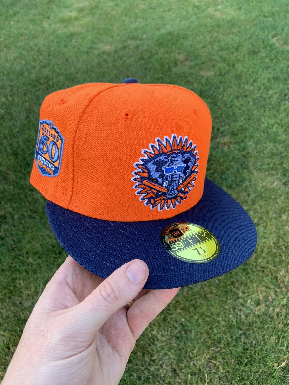 Hat Club × MLB × New Era Hat Club Orange Crush Oakland Athletics A’s Fitted 7 1/8 Size ONE SIZE - 1 Thumbnail