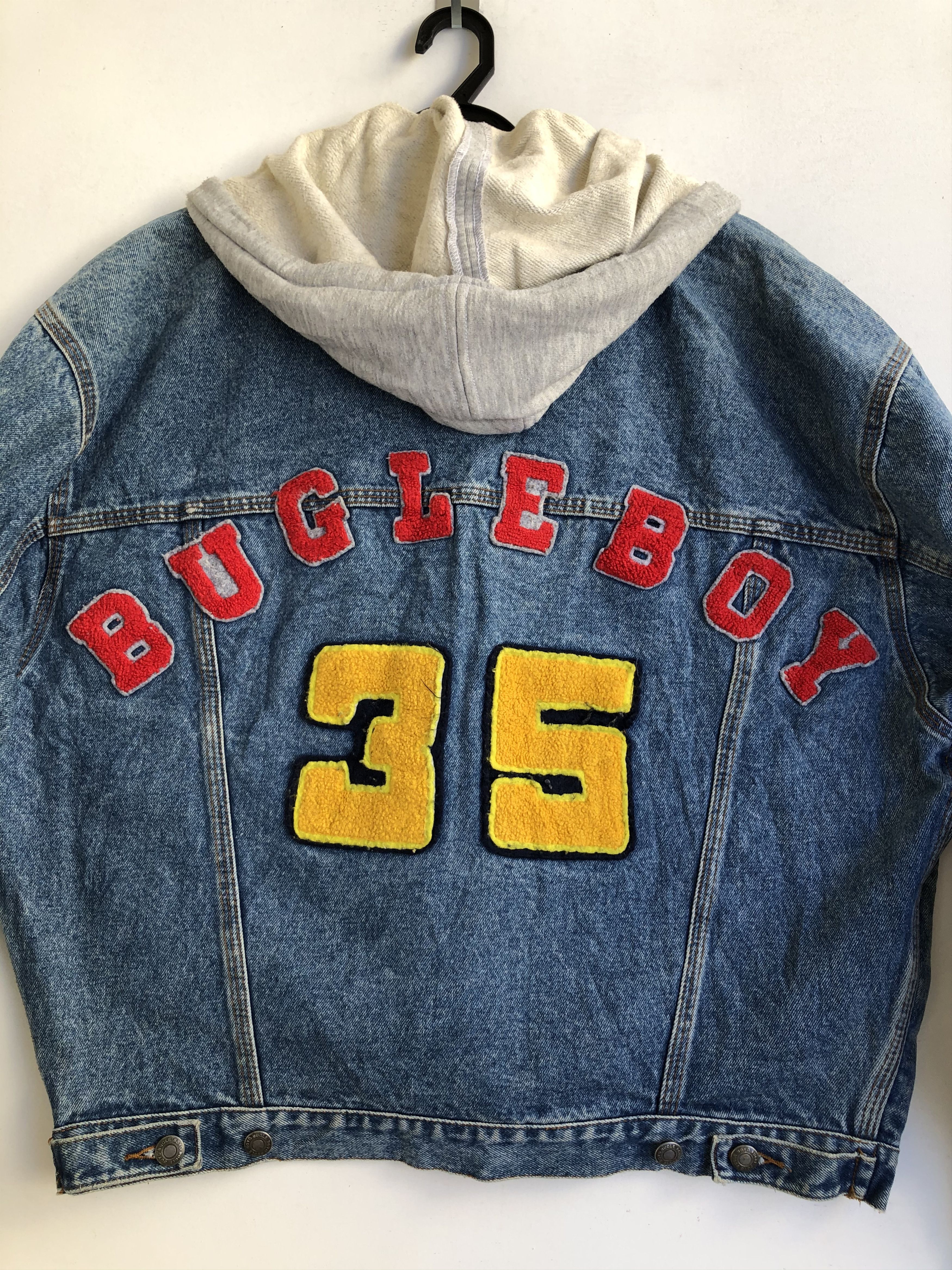 Bugle Boy × Vintage VINTAGE BUGLE BOY SHORT LOOSE DENIM JACKET Size US L / EU 52-54 / 3 - 8 Thumbnail