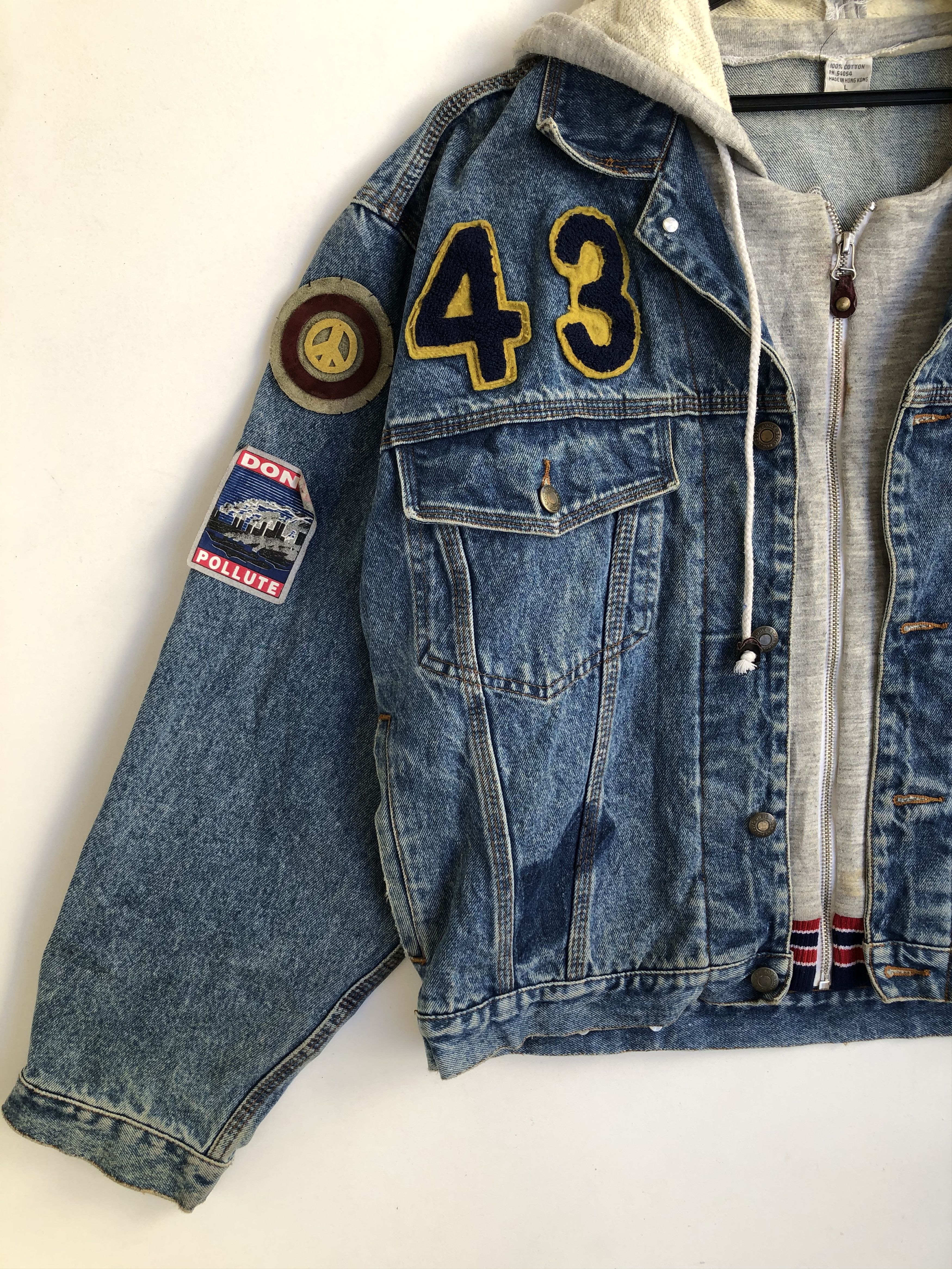 Bugle Boy × Vintage VINTAGE BUGLE BOY SHORT LOOSE DENIM JACKET Size US L / EU 52-54 / 3 - 3 Thumbnail