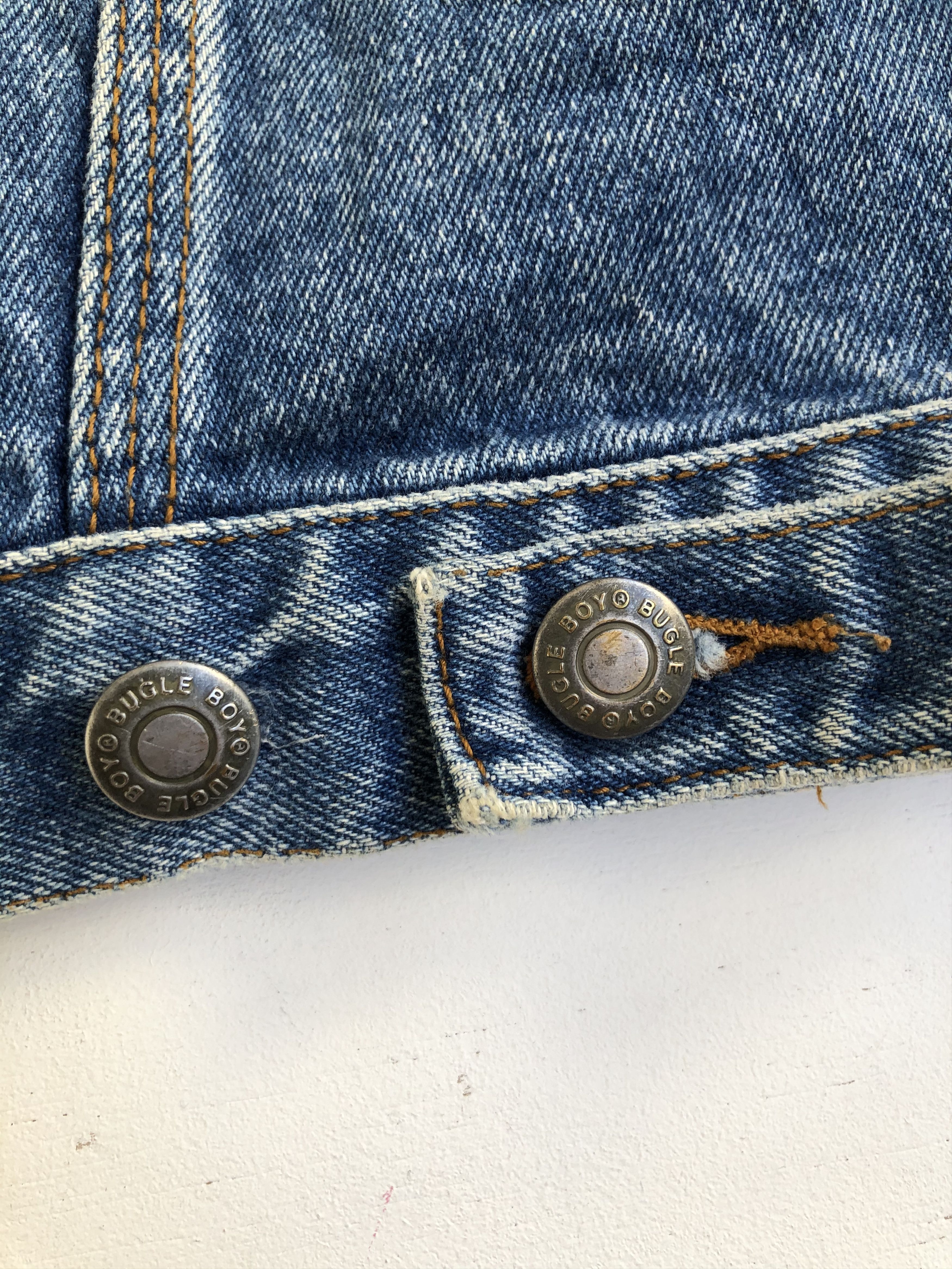 Bugle Boy × Vintage VINTAGE BUGLE BOY SHORT LOOSE DENIM JACKET Size US L / EU 52-54 / 3 - 9 Thumbnail