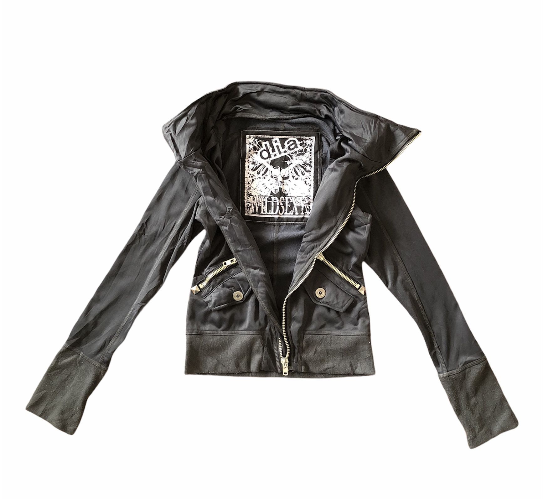 Japanese Brand D.I.A PUNK JACKET Size US XXS / EU 40 - 2 Thumbnail