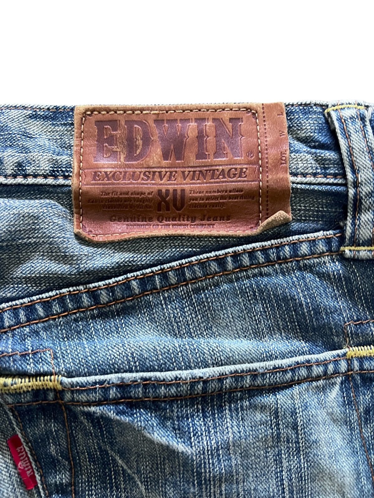 Edwin × Japanese Brand FIRE🔥EDWIN EXCLUSIVE VINTAGE RIPPED DISTRESSED DENIM PANTS Size US 32 / EU 48 - 6 Thumbnail