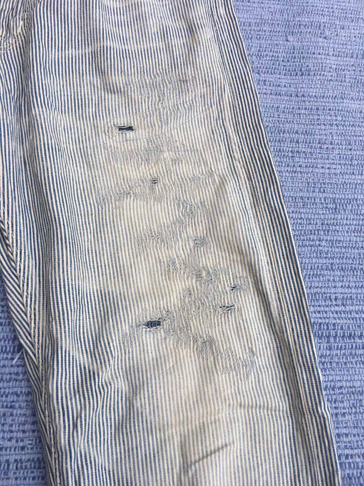 Eternal blue stripe distressed jeans Size US 30 / EU 46 - 3 Thumbnail