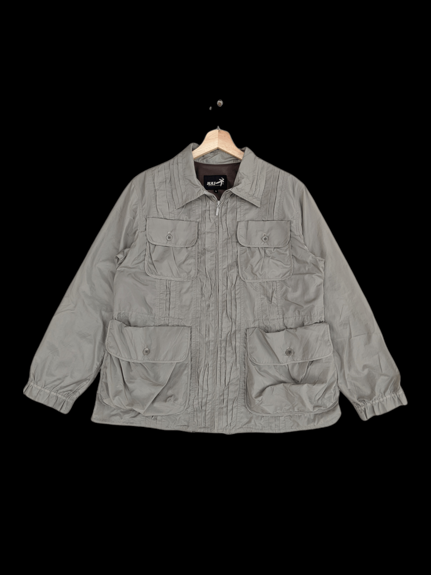 image of Hai Sporting Gear x Issey Miyake Need Gonehai Sporting By Issey Miyake Multipocket Jacket in Grey (