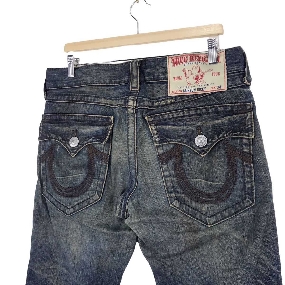 True Religion True Religion Rainbow Ricky Denim Size US 34 / EU 50 - 6 Thumbnail