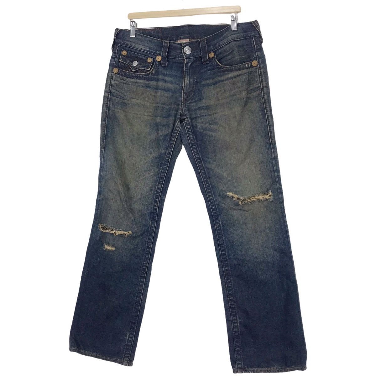 True Religion True Religion Rainbow Ricky Denim Size US 34 / EU 50 - 2 Thumbnail