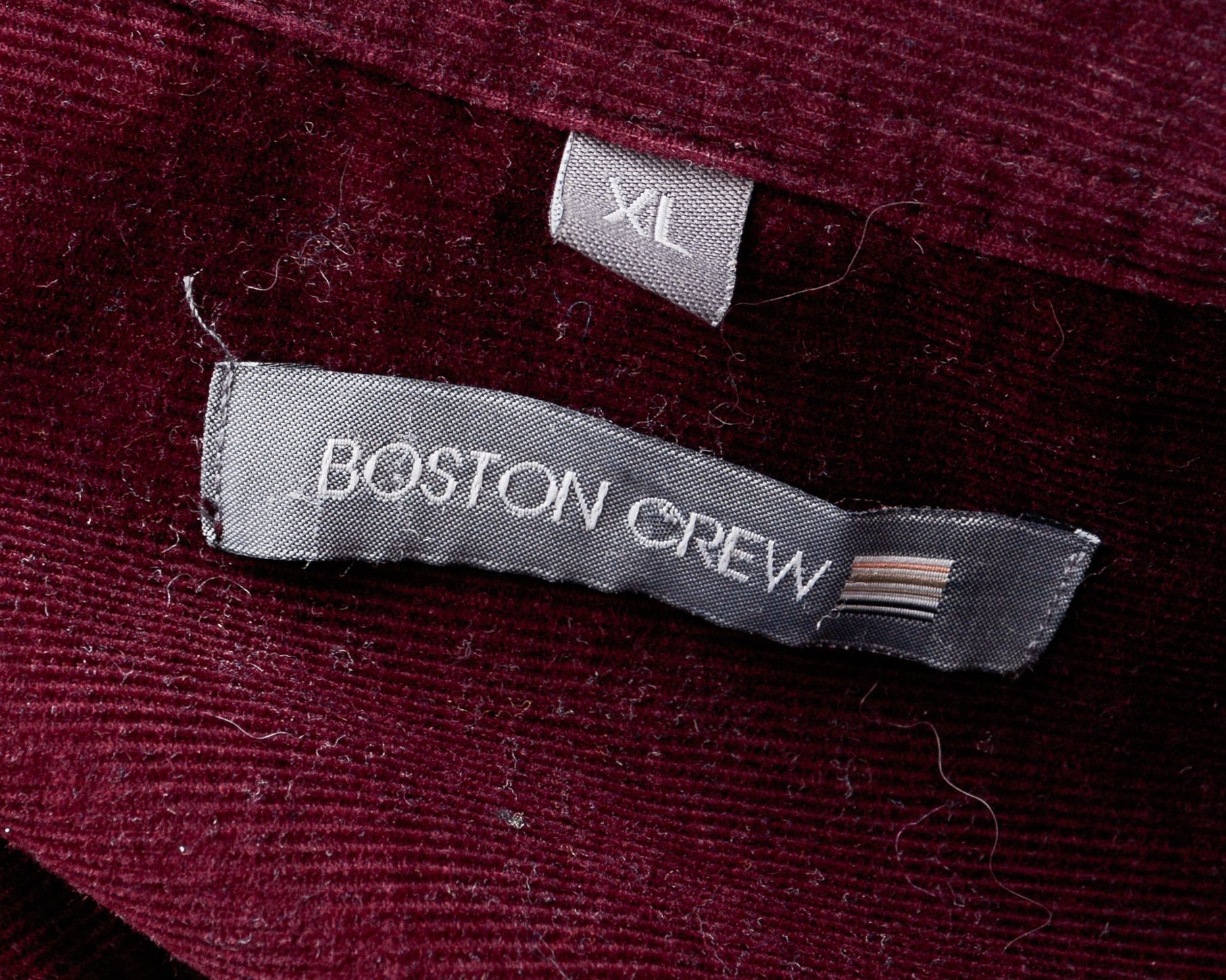 Other × Vintage BOSTON Shirt Soft Corduroy Button Up Burgundy Long Sleeve Size US XL / EU 56 / 4 - 6 Thumbnail
