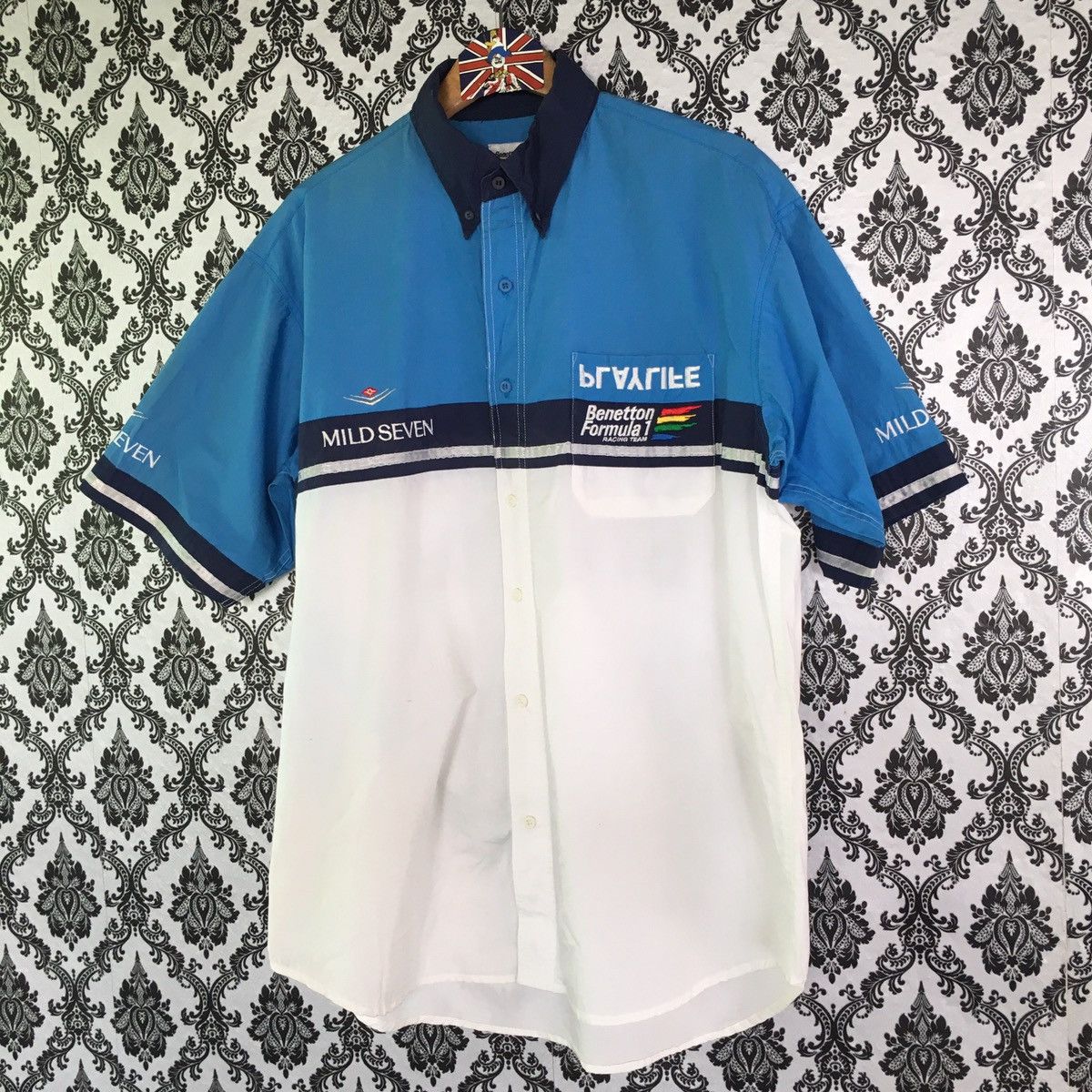 United Colors Of Benetton 🛫🔥Benetton x Mild Saven Playlife Shirt Button Up🔥🛫 Size US L / EU 52-54 / 3 - 3 Thumbnail