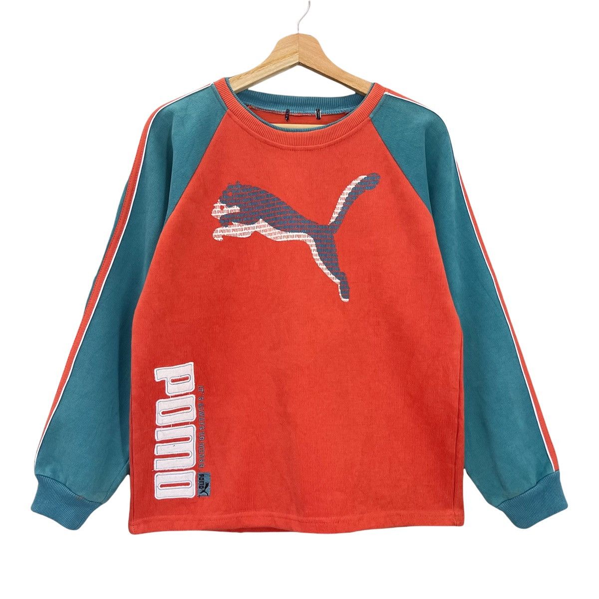 Puma 90’s Puma Colour Block Big Logo Crewneck Sweatshirt Size M Size US M / EU 48-50 / 2 - 1 Thumbnail