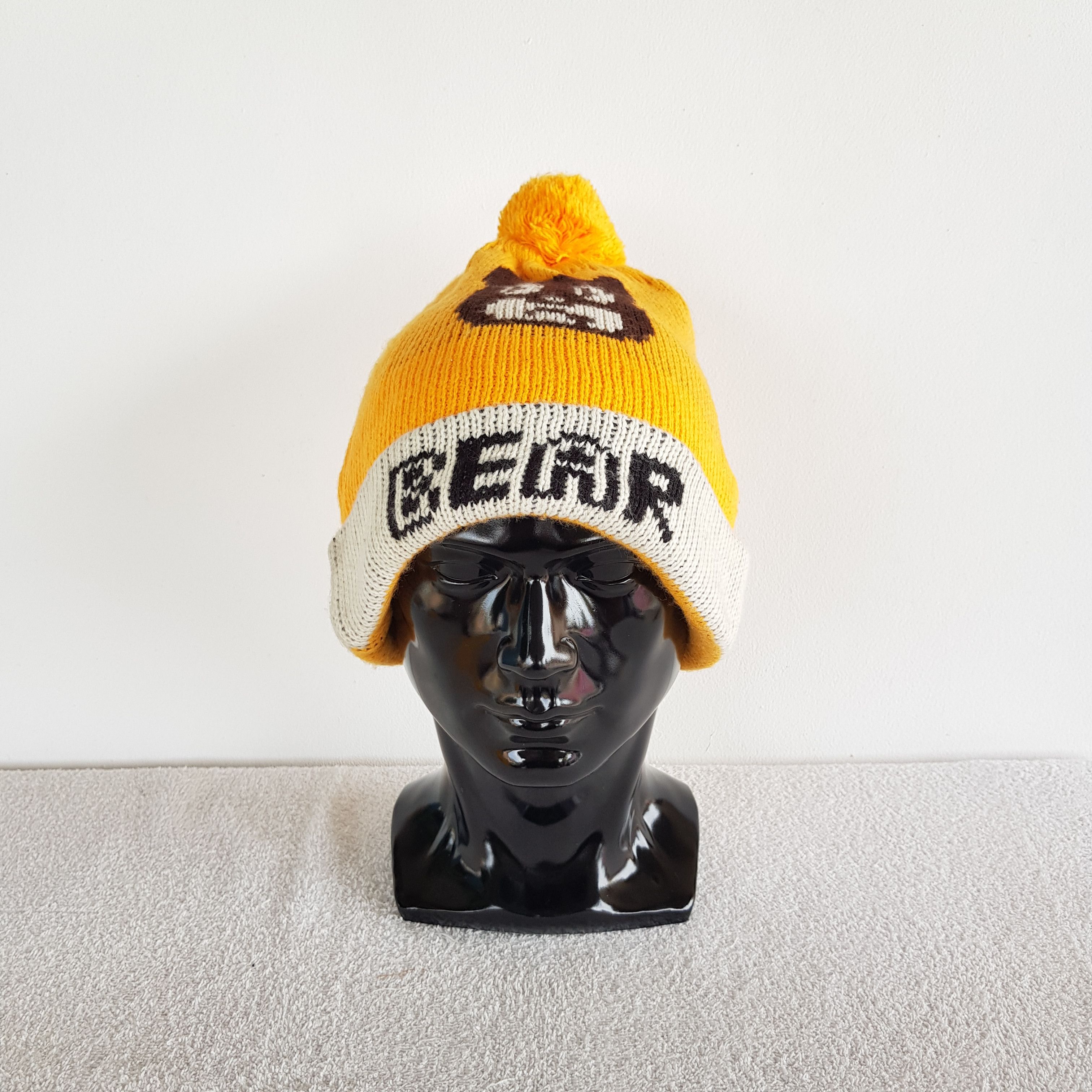 If Six Was Nine × Japanese Brand × Vintage Japanese Bear Beanie Snow Cap Japanese Bear Hats Size ONE SIZE - 2 Thumbnail