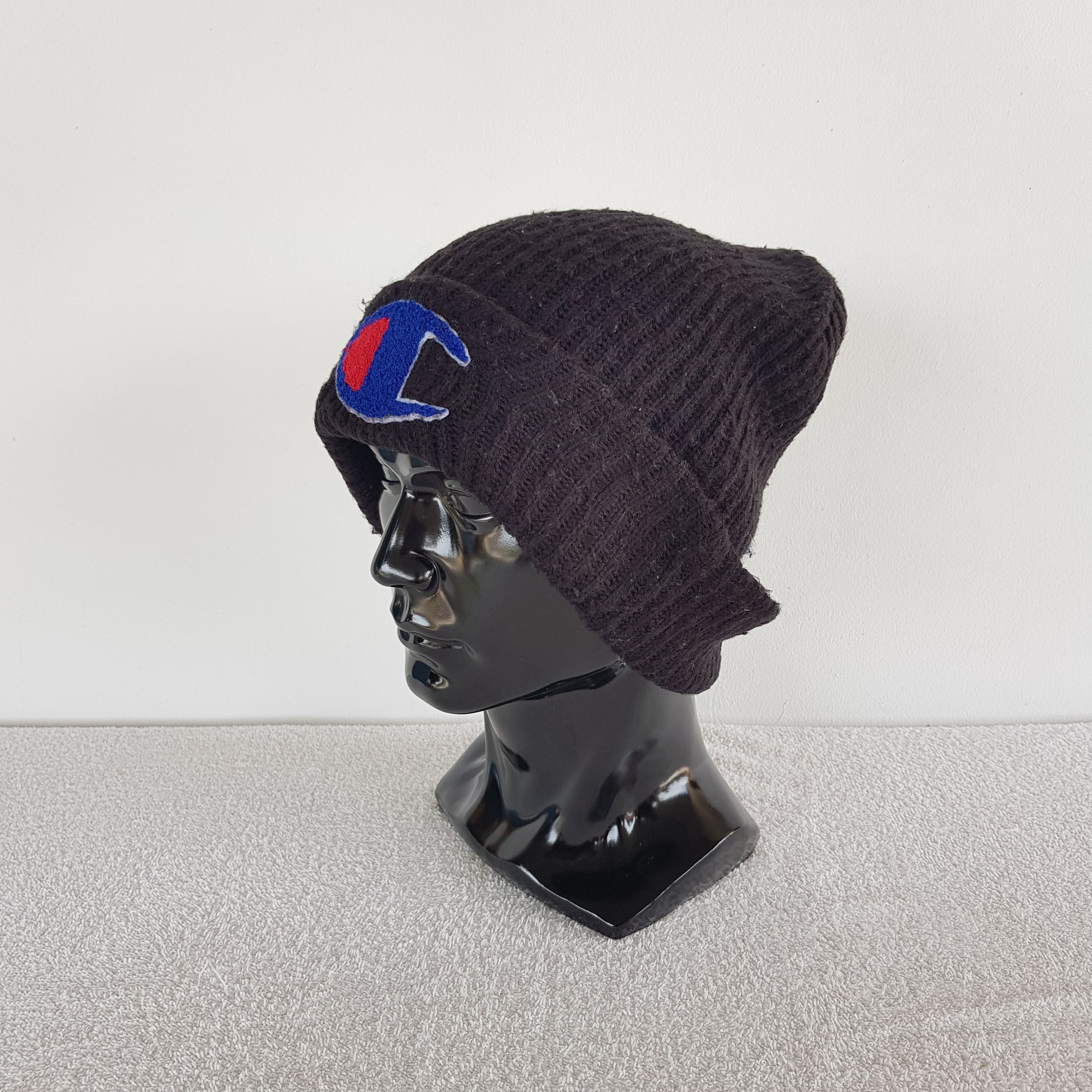 Champion × Vintage Vintage Champion Beanie Snow Cap Champion Hats Big Logo Size ONE SIZE - 2 Thumbnail