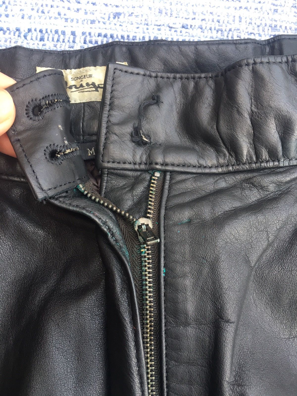 Vintage vintage leather pants Size US 26 / EU 42 - 4 Thumbnail
