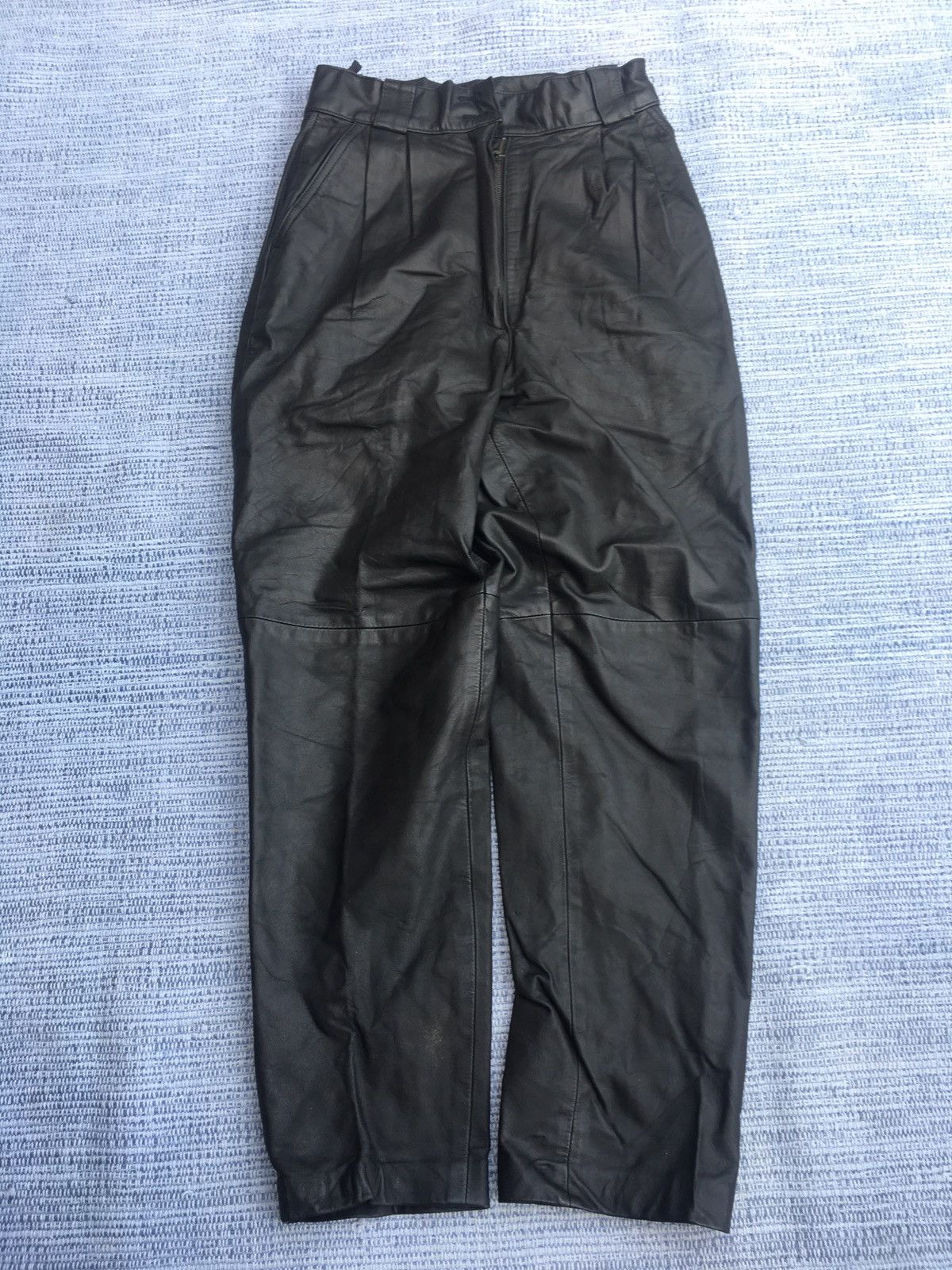 Vintage vintage leather pants Size US 26 / EU 42 - 1 Thumbnail