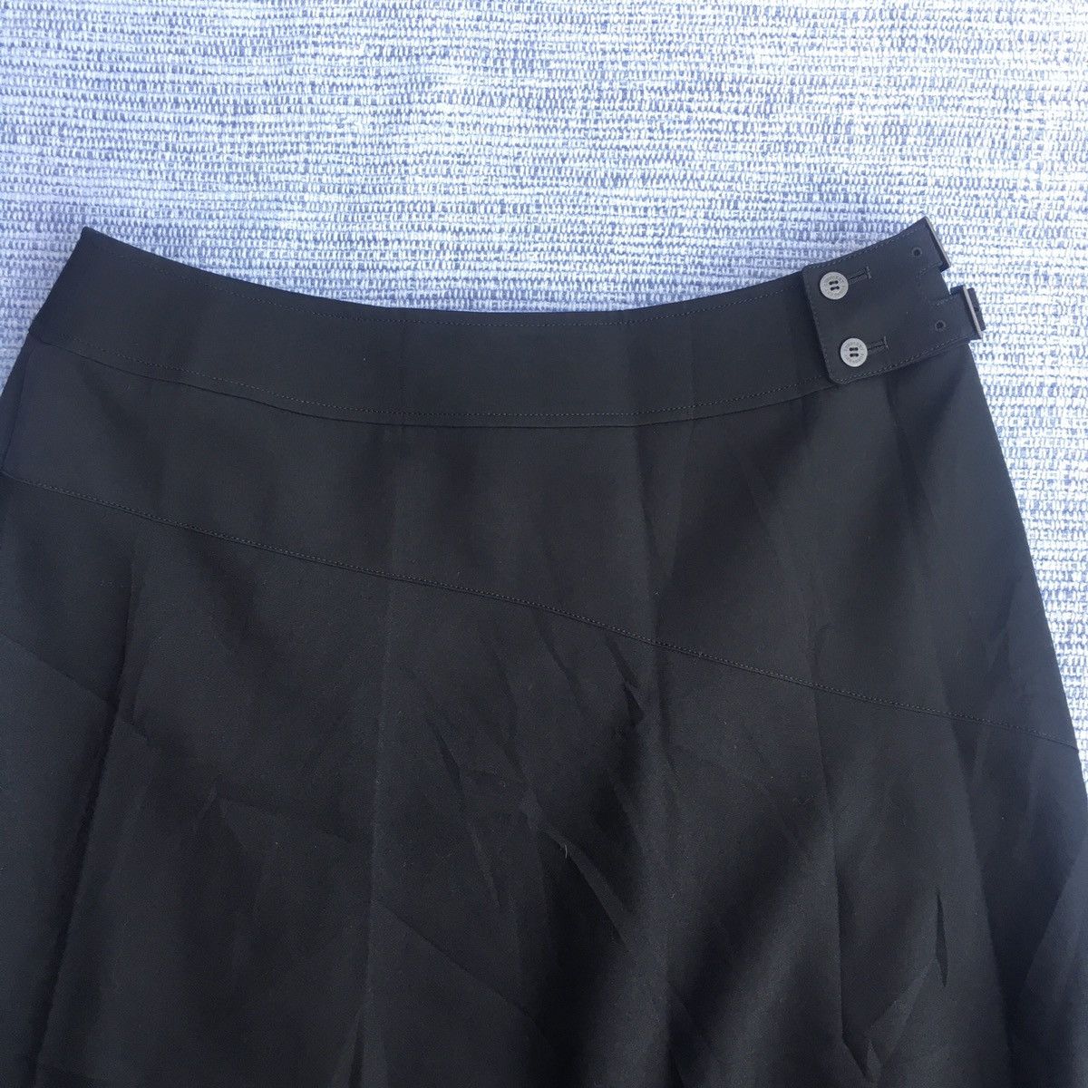 Burberry asymetrical black skirt Size 32" / US 10 / IT 46 - 2 Thumbnail