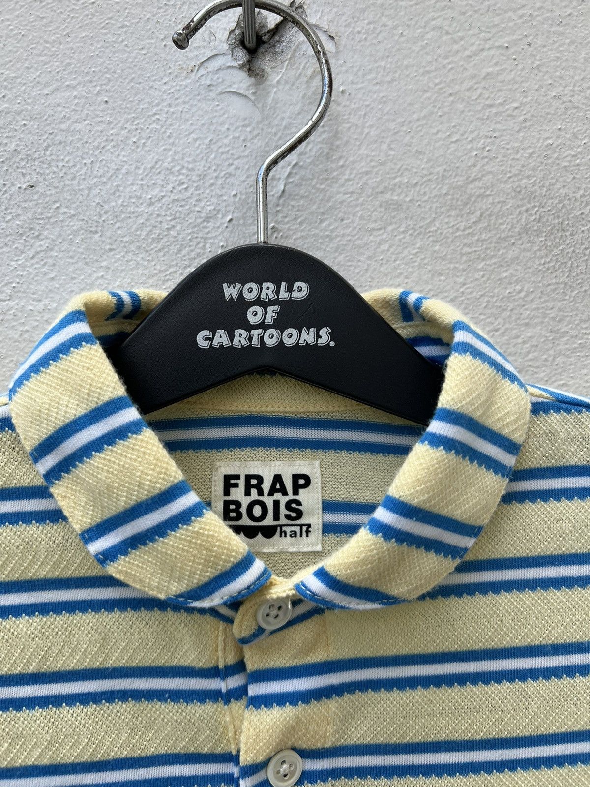 Frapbois Frapbois Japan Mushroom Striped Polo Shirt Size US S / EU 44-46 / 1 - 5 Thumbnail