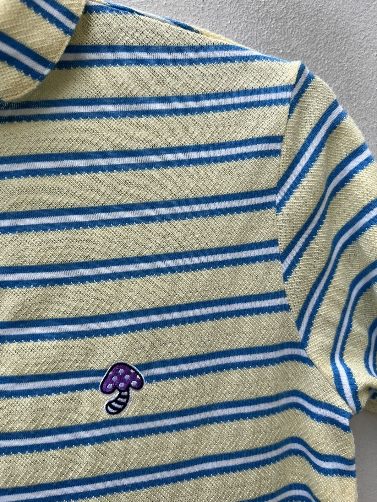 Frapbois Frapbois Japan Mushroom Striped Polo Shirt Size US S / EU 44-46 / 1 - 4 Thumbnail