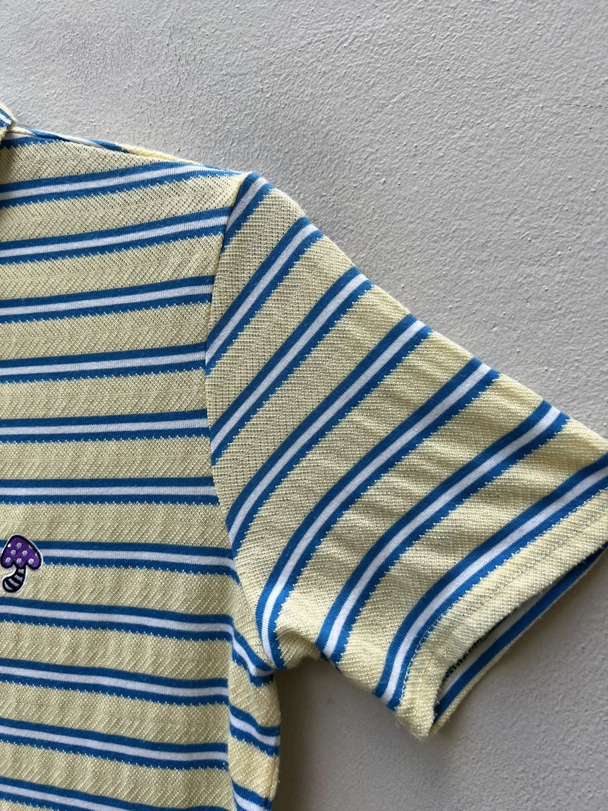 Frapbois Frapbois Japan Mushroom Striped Polo Shirt Size US S / EU 44-46 / 1 - 6 Thumbnail