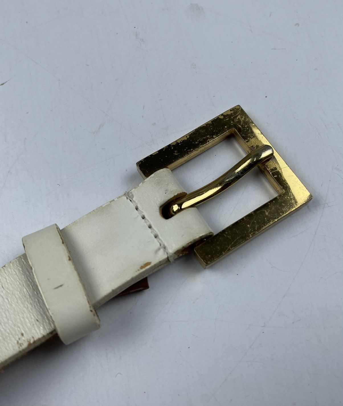 Genuine Leather studded leather belt Size 34 - 6 Thumbnail