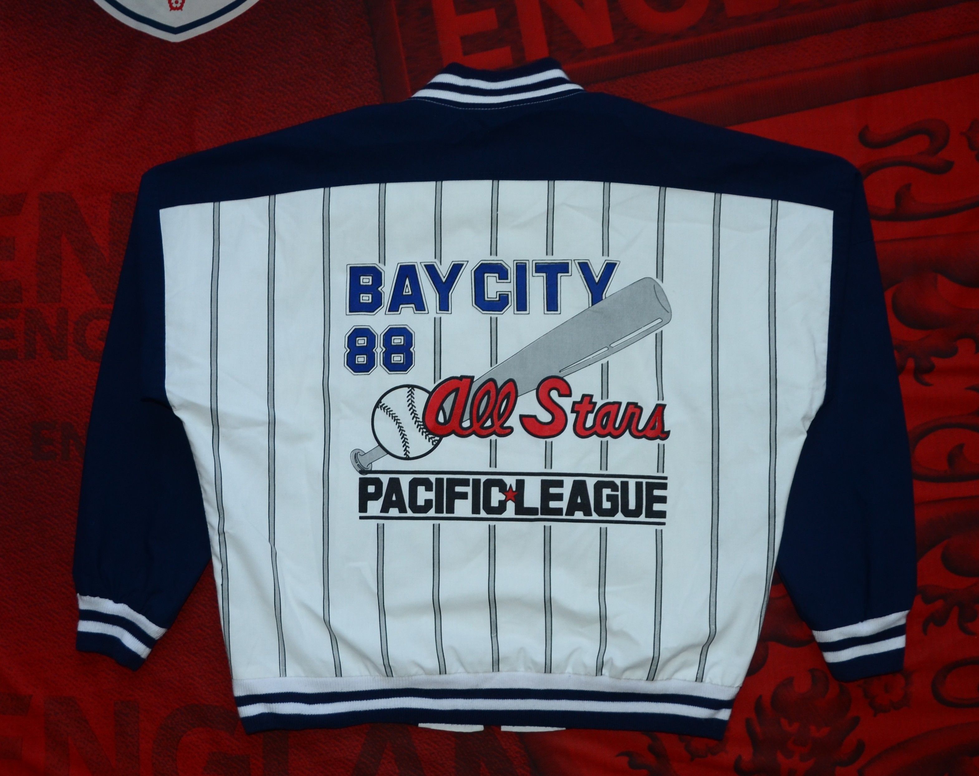 Other Vintage GIOVANNI L'uomo BAY CITY All Stars Baseball Jacket Size US L / EU 52-54 / 3 - 12 Thumbnail