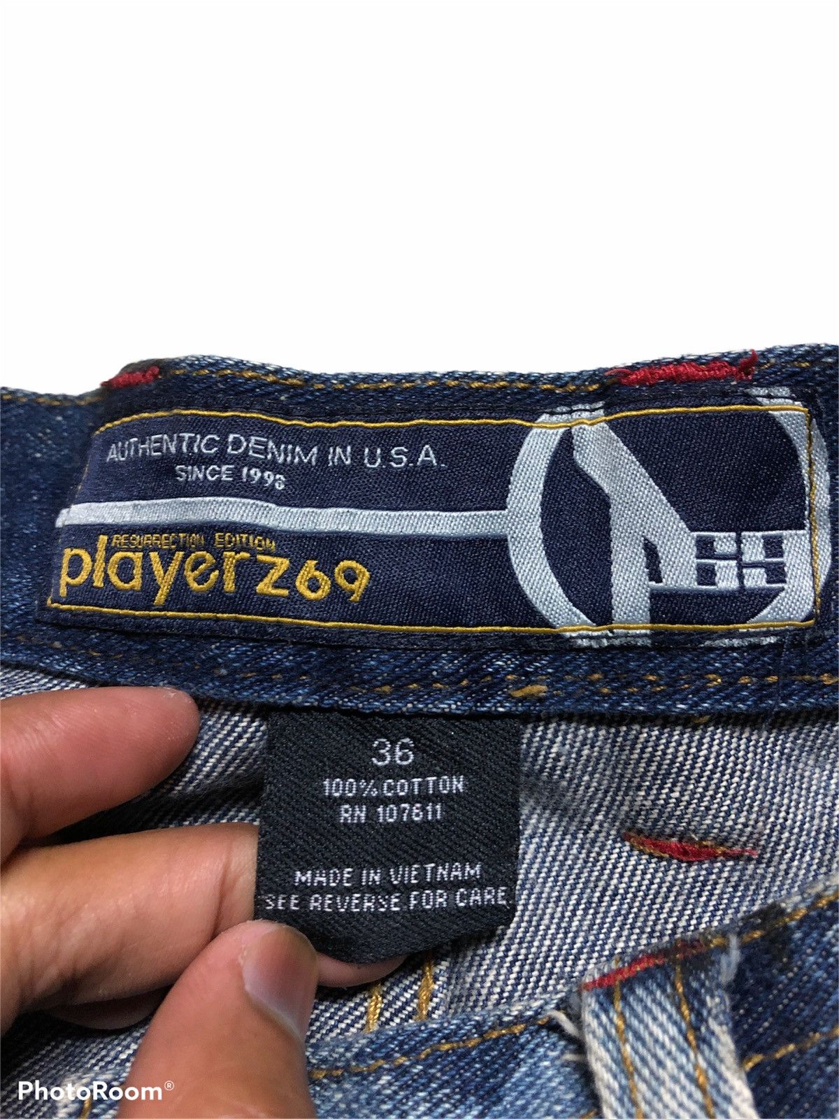 Other BAGGY⚡️⚡️PLAYERZ69 ACID WASH HIP HOP DENIM Size US 36 / EU 52 - 4 Thumbnail