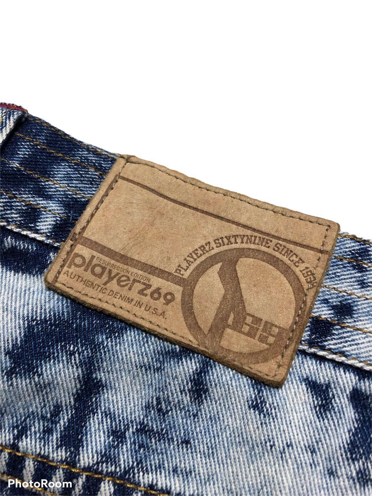 Other BAGGY⚡️⚡️PLAYERZ69 ACID WASH HIP HOP DENIM Size US 36 / EU 52 - 3 Thumbnail