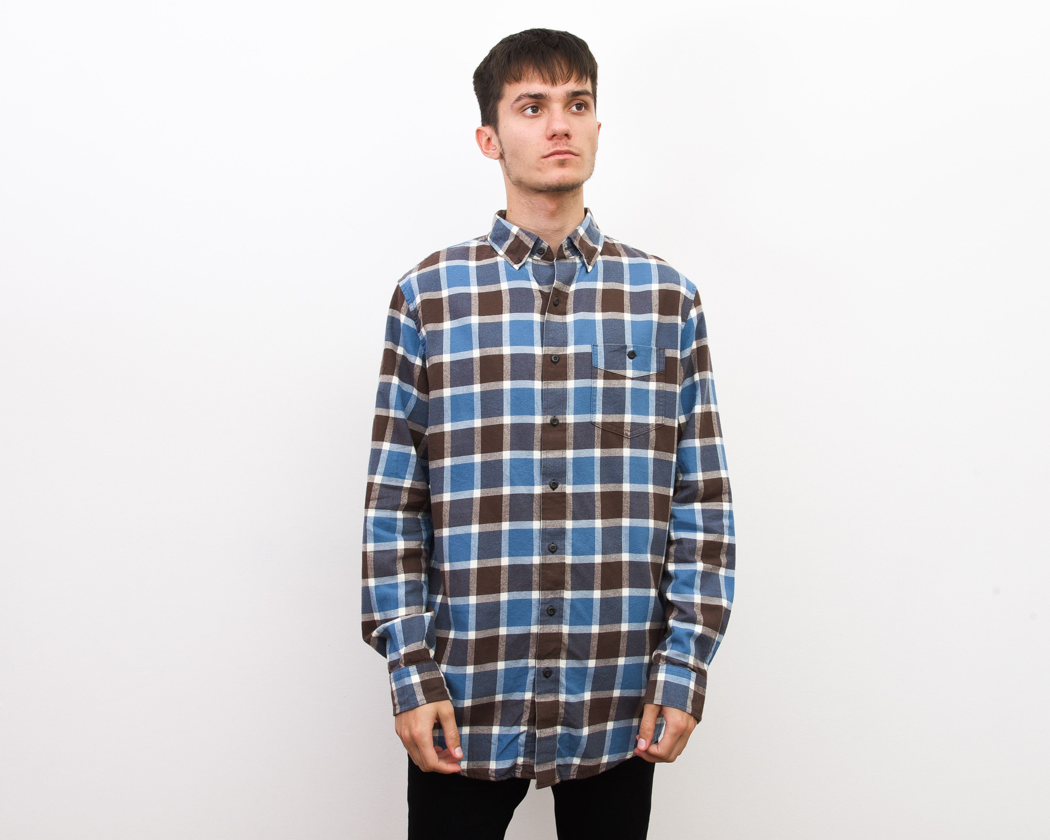 L.L. Bean × Vintage L L BEAN Flannel Over Shirt M Casual Check Long Sleeve Size US M / EU 48-50 / 2 - 2 Thumbnail