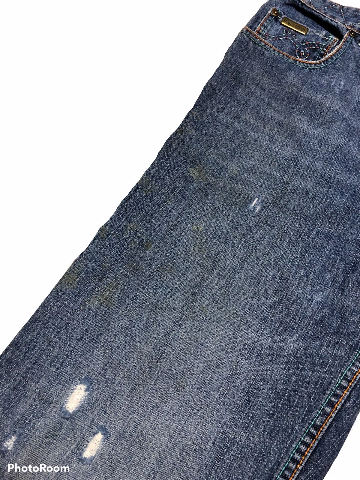 LRG WIDE LEG EMBROIDERY LRG DENIM PANT Size US 32 / EU 48 - 9 Thumbnail