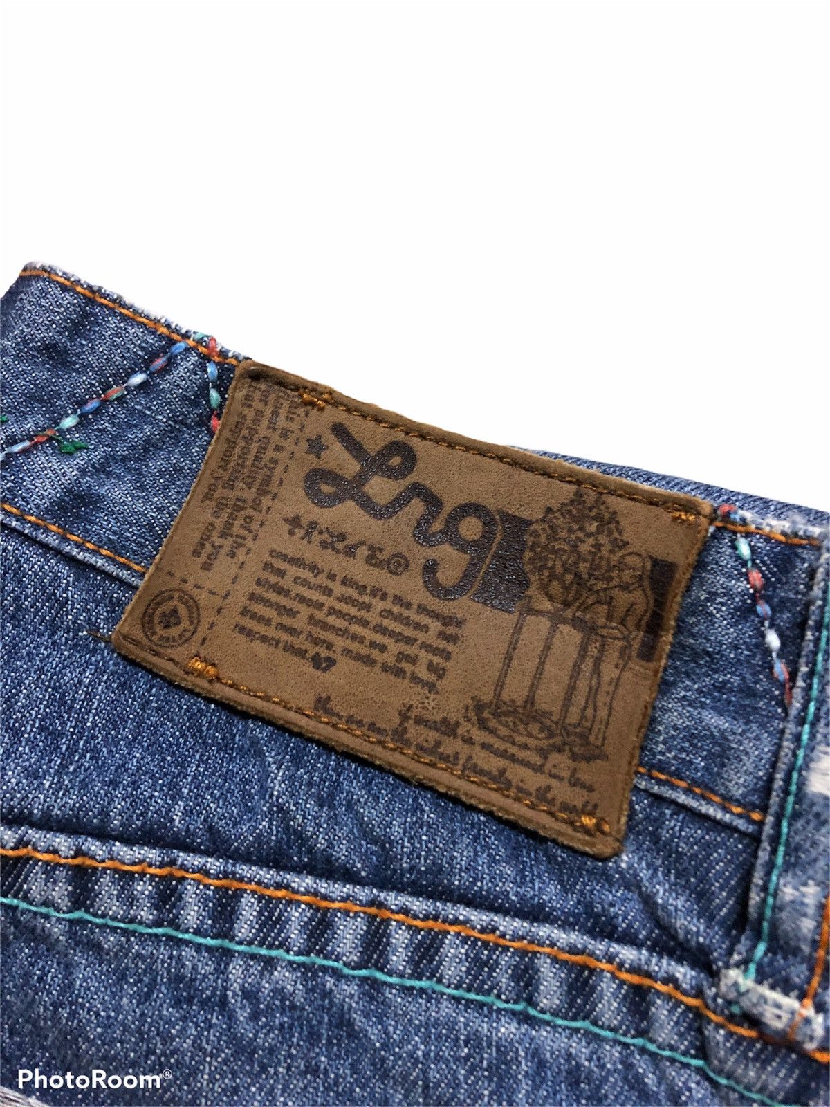 LRG WIDE LEG EMBROIDERY LRG DENIM PANT Size US 32 / EU 48 - 4 Thumbnail