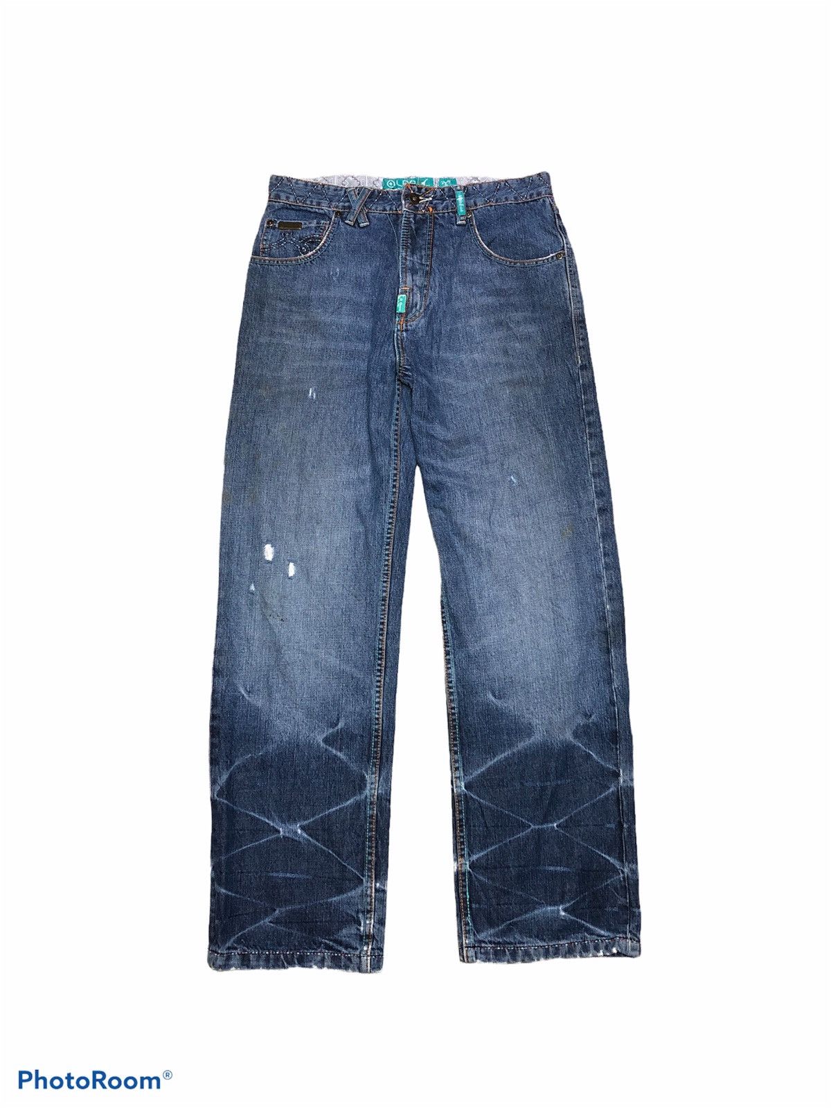 LRG WIDE LEG EMBROIDERY LRG DENIM PANT Size US 32 / EU 48 - 1 Thumbnail