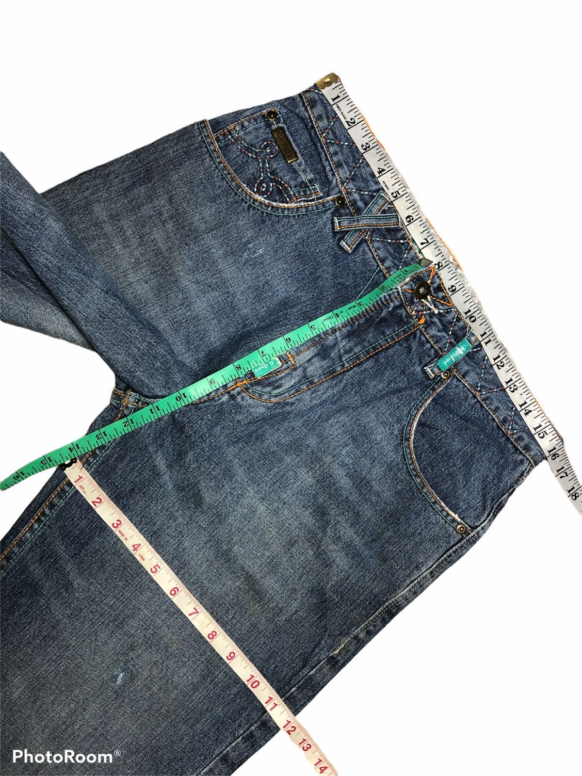 LRG WIDE LEG EMBROIDERY LRG DENIM PANT Size US 32 / EU 48 - 13 Thumbnail