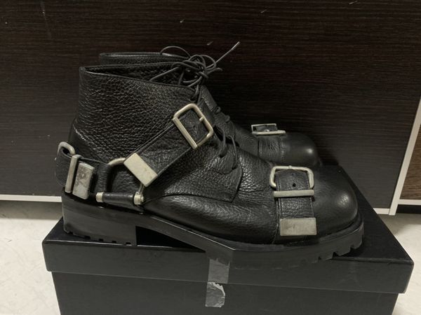 Achilles Ion Gabriel Square toe buckle harness boots | Grailed