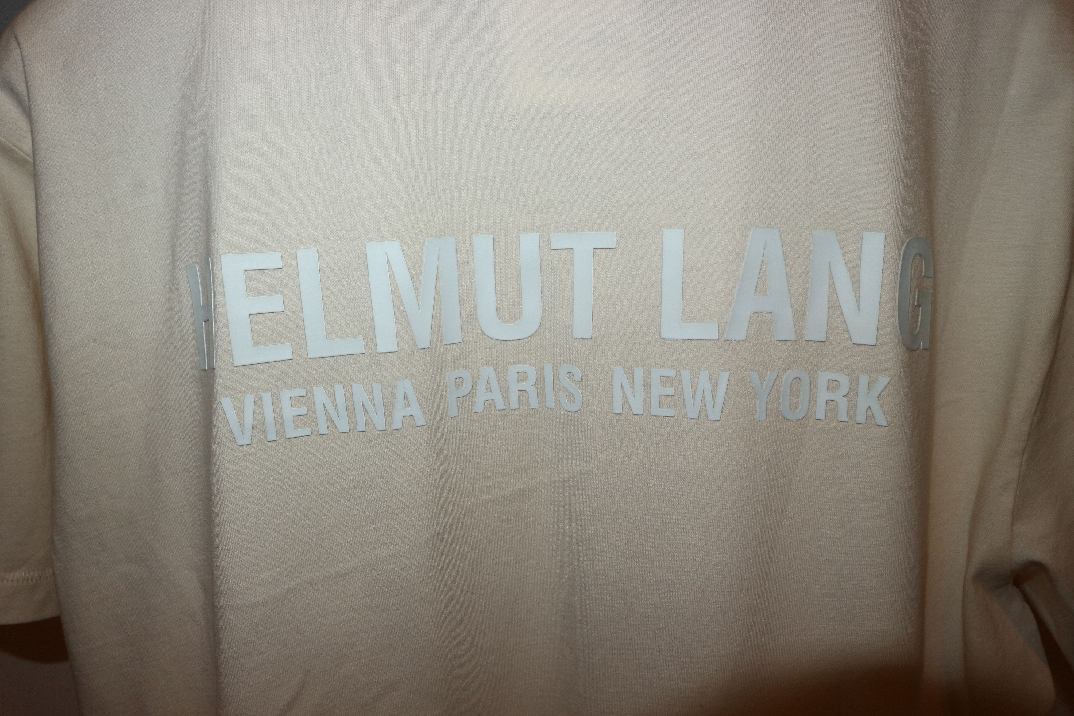 Helmut Lang 3d- logo print t-shirt Size US XL / EU 56 / 4 - 5 Thumbnail