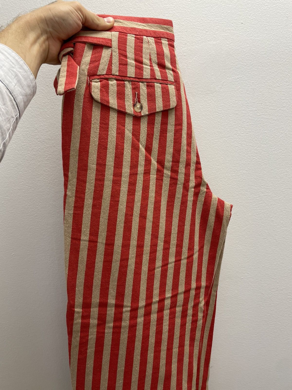 Bode Bode Candy Shop Red Striped Trousers Size US 30 / EU 46 - 1 Thumbnail