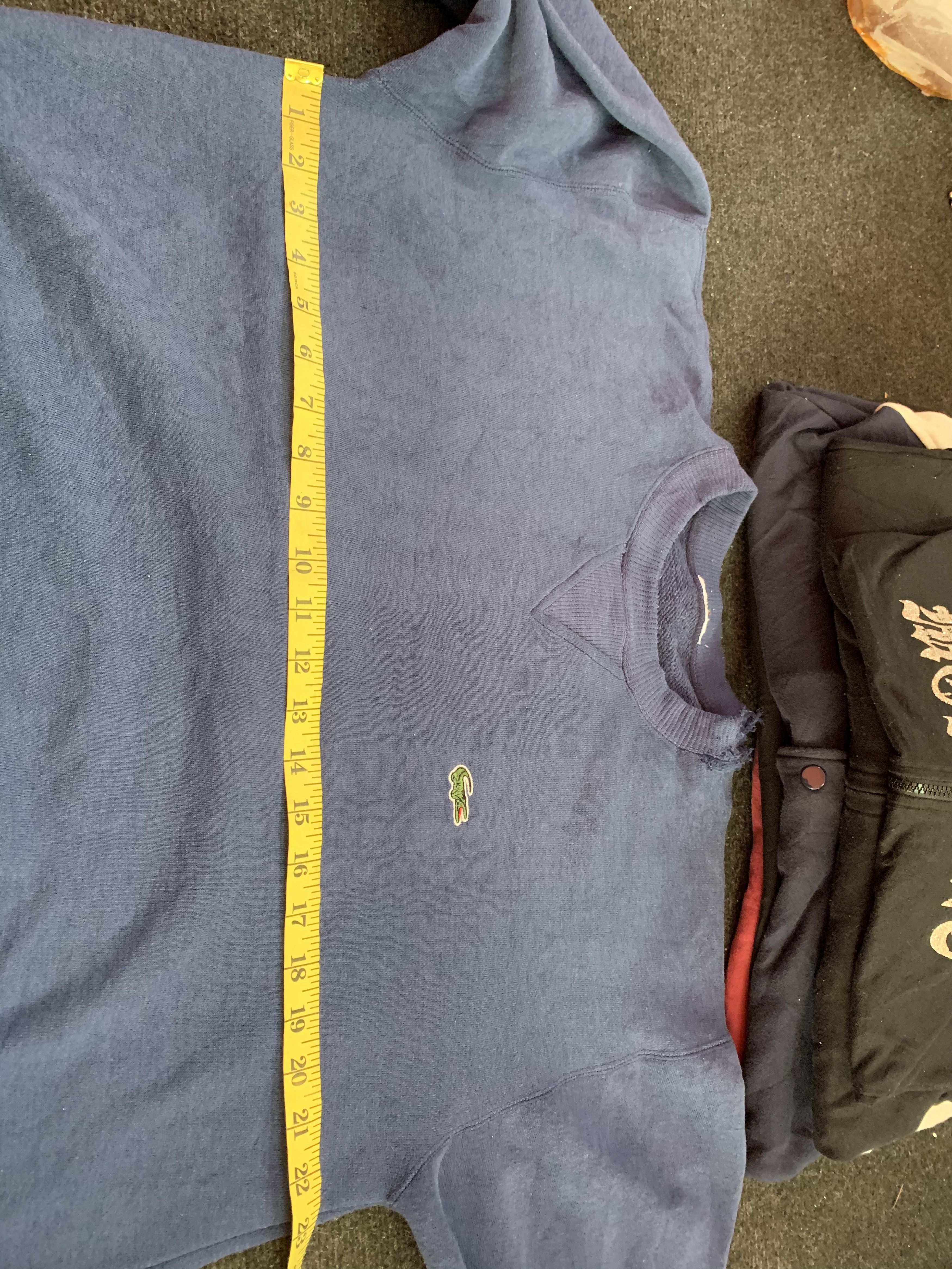 Lacoste 🔥Vintage Lacoste Distressed Sweatshirt Size US L / EU 52-54 / 3 - 8 Thumbnail