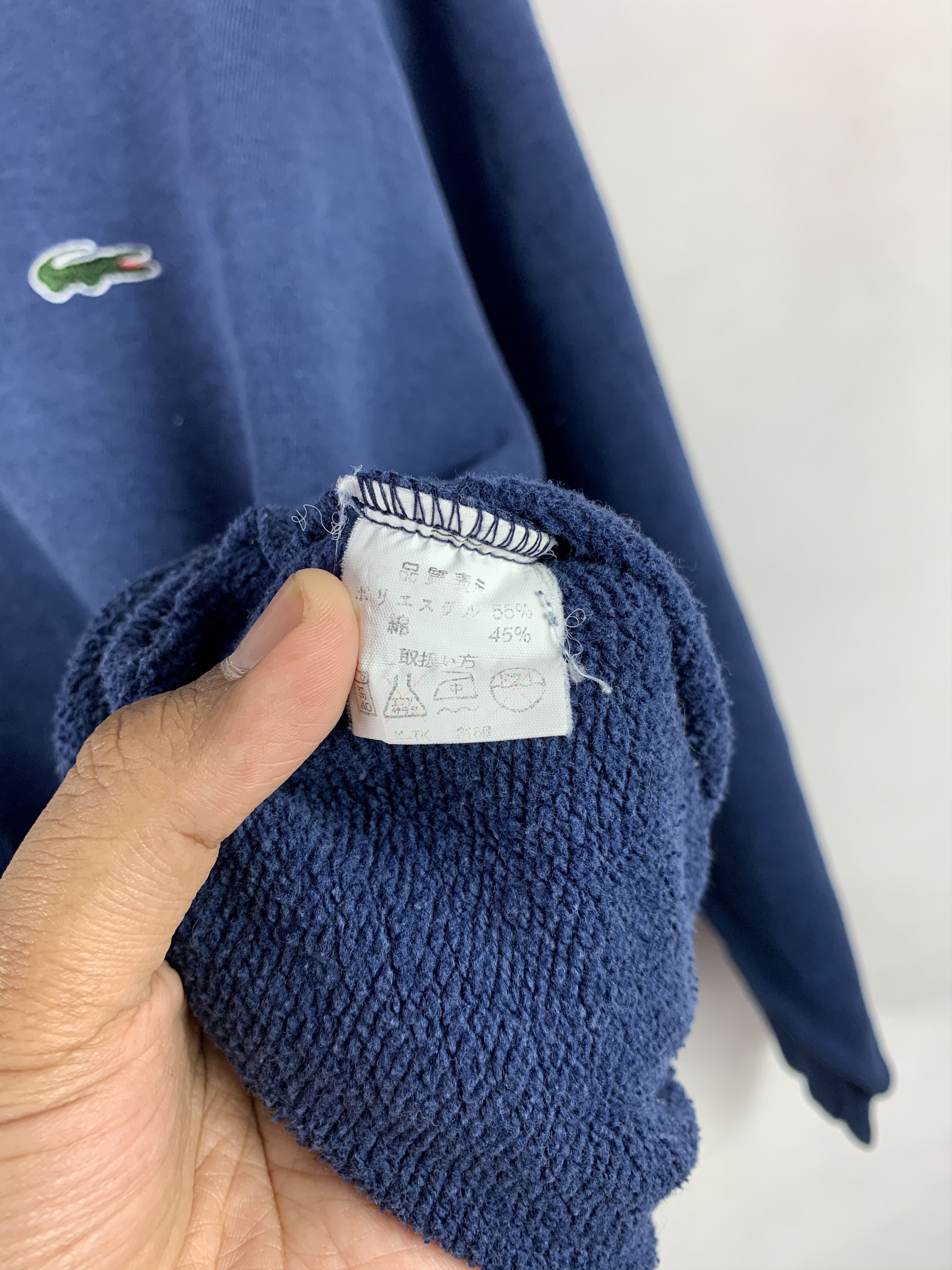 Lacoste 🔥Vintage Lacoste Distressed Sweatshirt Size US L / EU 52-54 / 3 - 6 Thumbnail