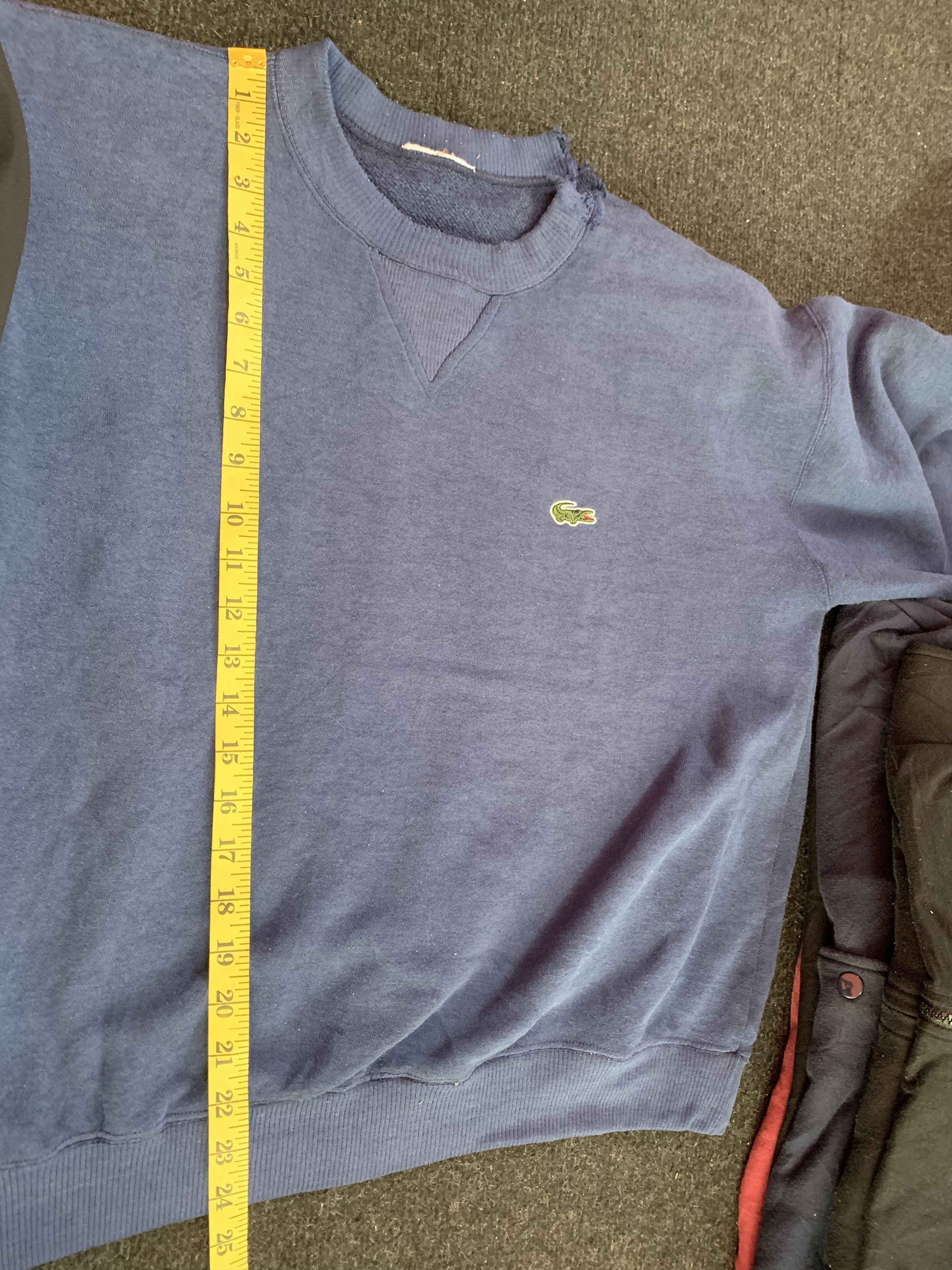 Lacoste 🔥Vintage Lacoste Distressed Sweatshirt Size US L / EU 52-54 / 3 - 9 Thumbnail