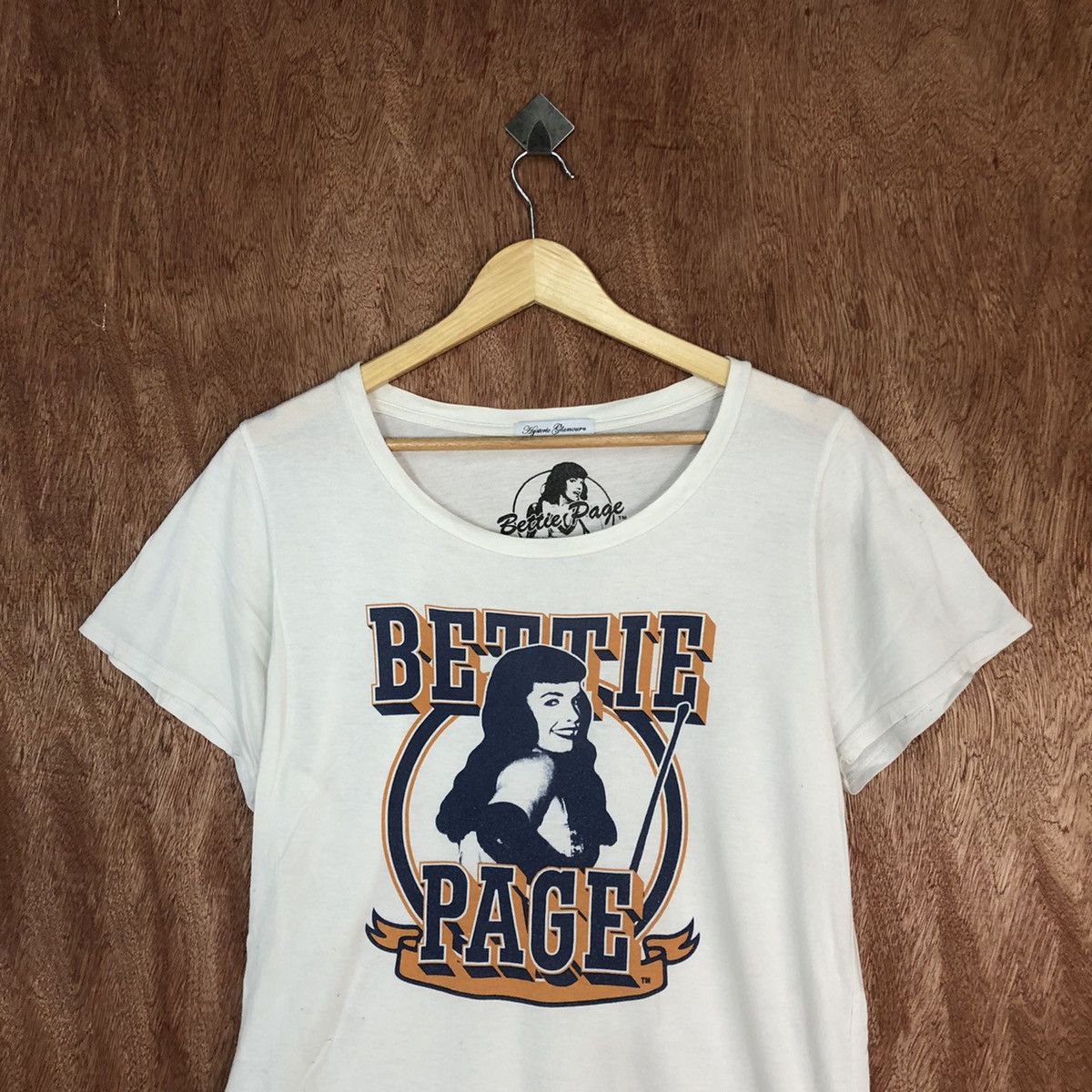 Hysteric Glamour DL Hysteric Glamour Bettie Page White Tshirt #H390 Size L / US 10 / IT 46 - 2 Thumbnail