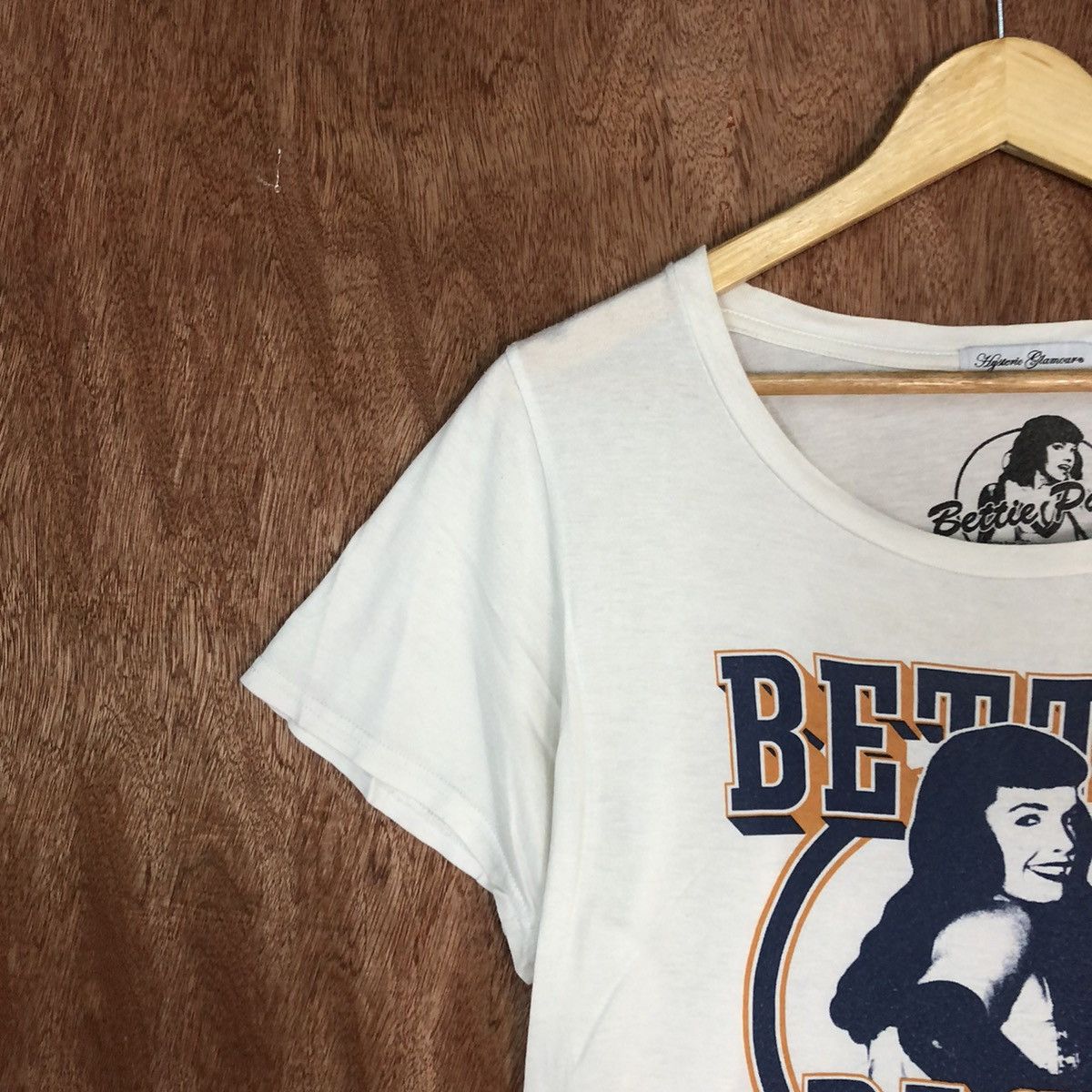 Hysteric Glamour DL Hysteric Glamour Bettie Page White Tshirt #H390 Size L / US 10 / IT 46 - 5 Thumbnail