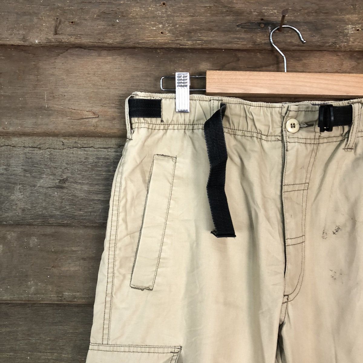 Japanese Brand Anti Label Brown Cargo Multipocket Pants #449 Size US 29 - 4 Thumbnail