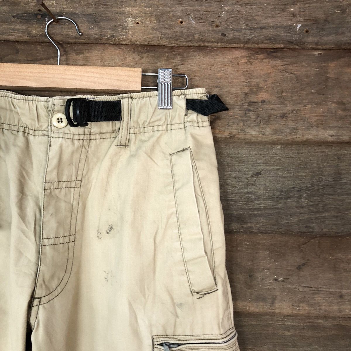Japanese Brand Anti Label Brown Cargo Multipocket Pants #449 Size US 29 - 5 Thumbnail