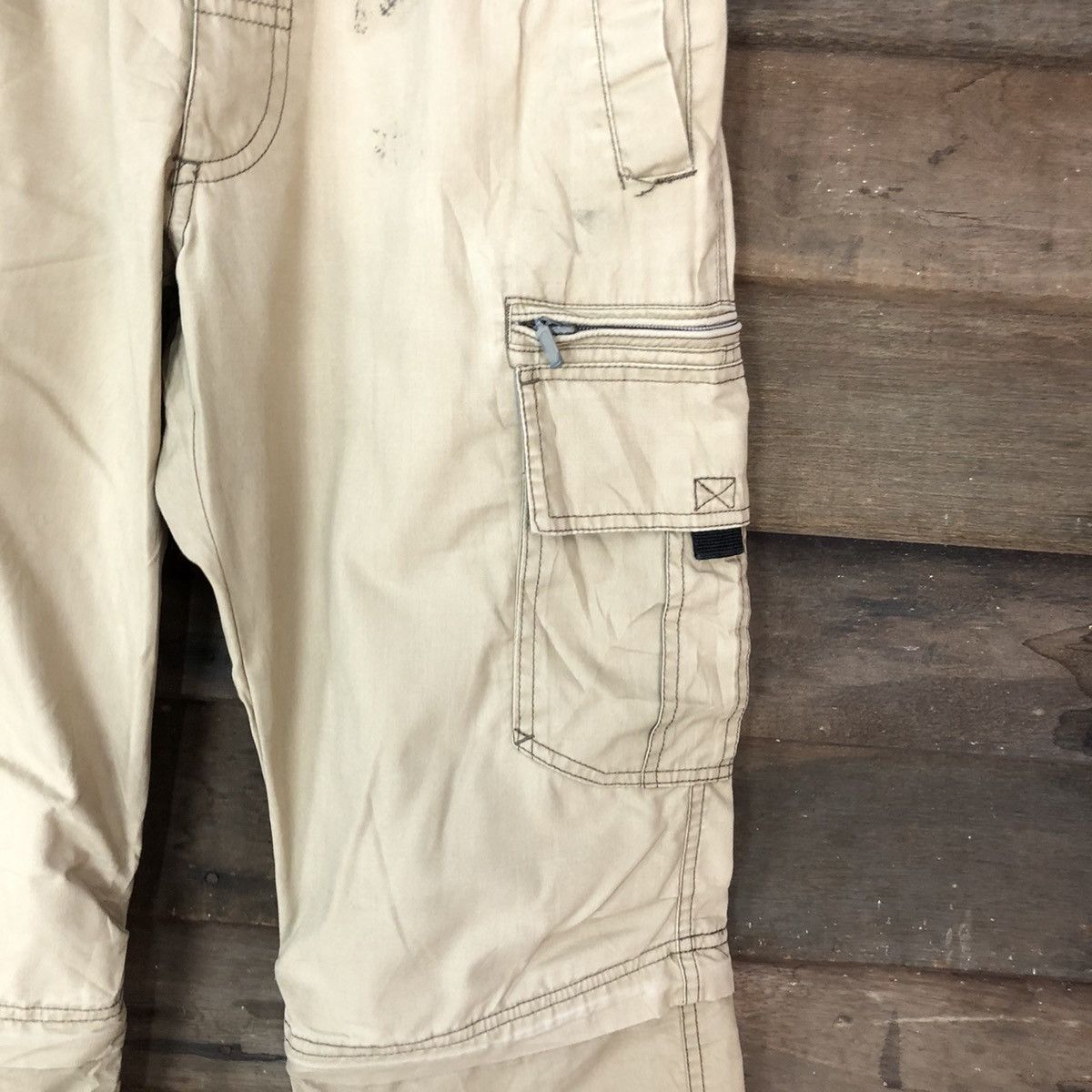 Japanese Brand Anti Label Brown Cargo Multipocket Pants #449 Size US 29 - 7 Thumbnail