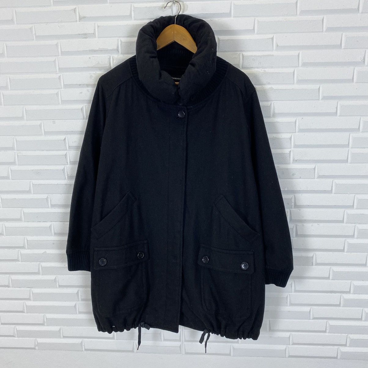 Issey Miyake × mercibeaucoup MERCIBEAUCOUP, by ISSEY MIYAKE BLACK WOOL JACKET Size US M / EU 48-50 / 2 - 4 Thumbnail