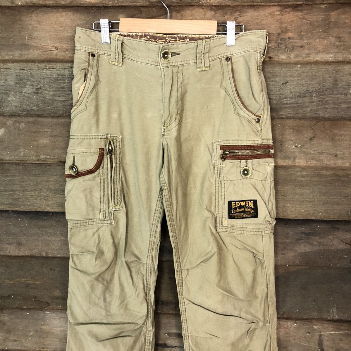 Edwin Edwin Brown Cargo utility Multipocket Pants #H447 Size US 30 / EU 46 - 2 Thumbnail