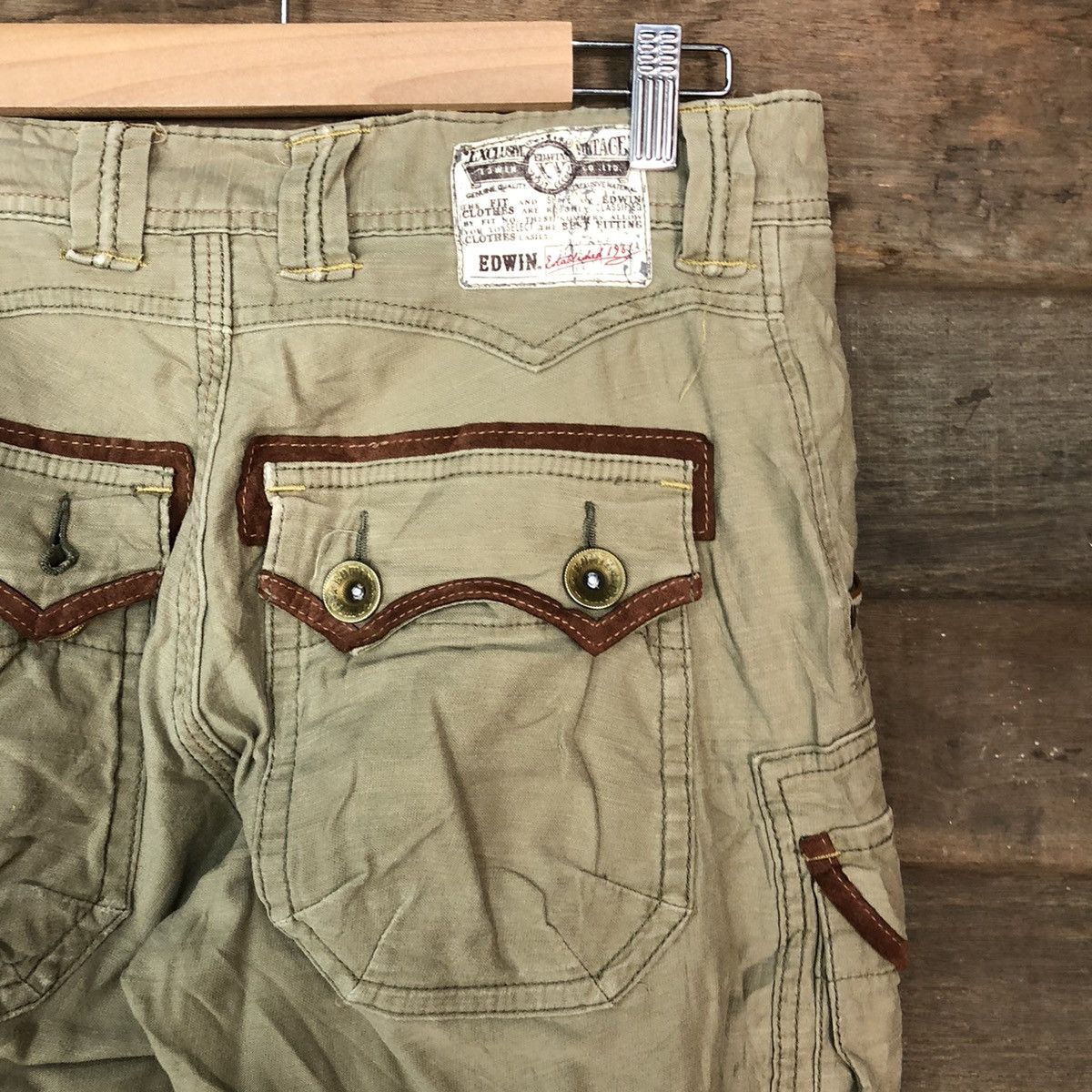 Edwin Edwin Brown Cargo utility Multipocket Pants #H447 Size US 30 / EU 46 - 17 Thumbnail
