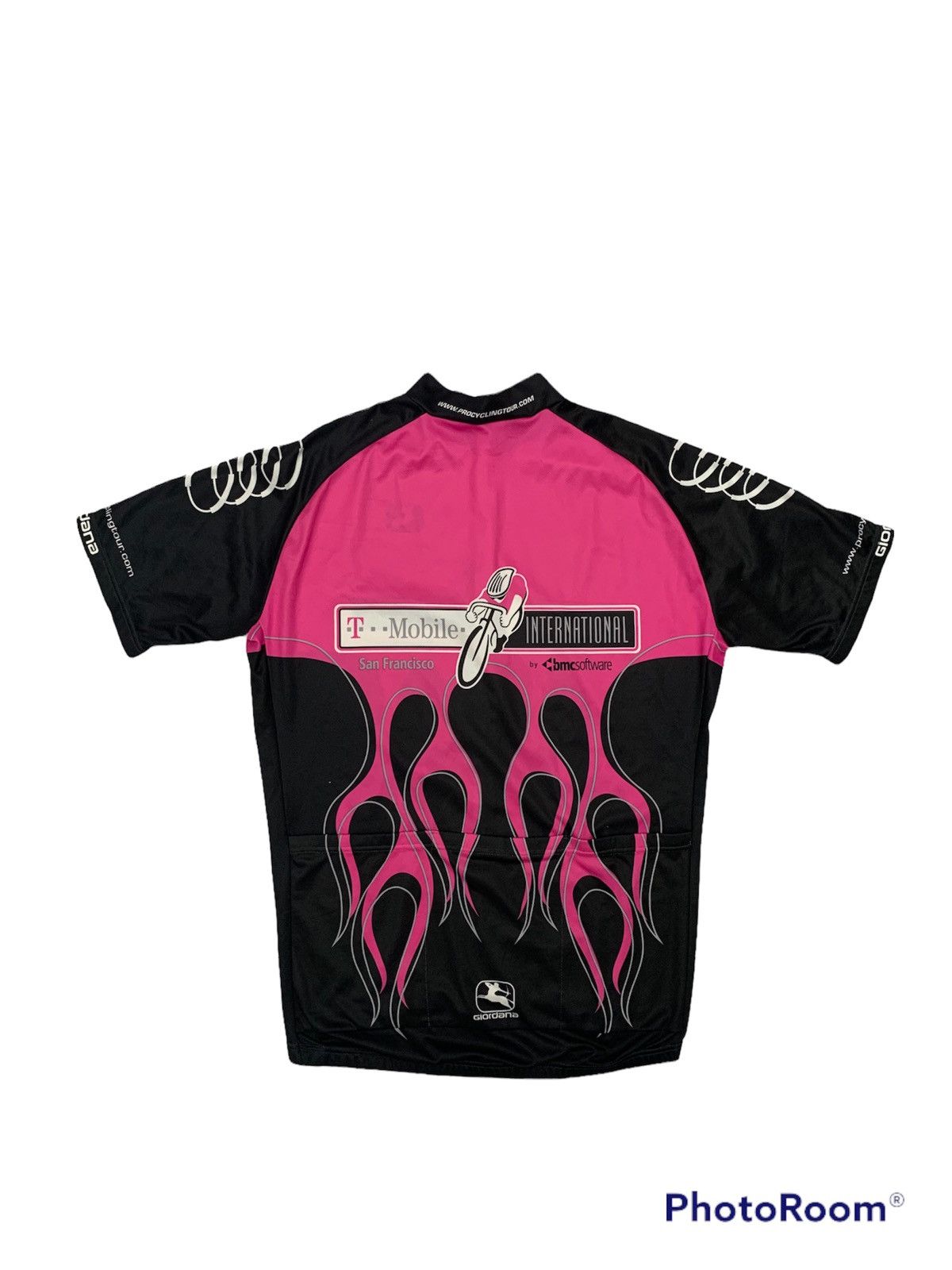 Sports Specialties Giordana T Mobile Bicycle Jersey Pro Cycling Tour Size US L / EU 52-54 / 3 - 2 Thumbnail
