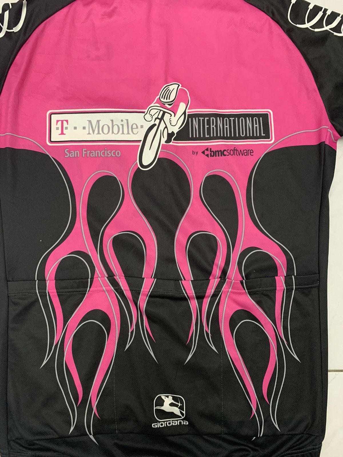 Sports Specialties Giordana T Mobile Bicycle Jersey Pro Cycling Tour Size US L / EU 52-54 / 3 - 4 Thumbnail