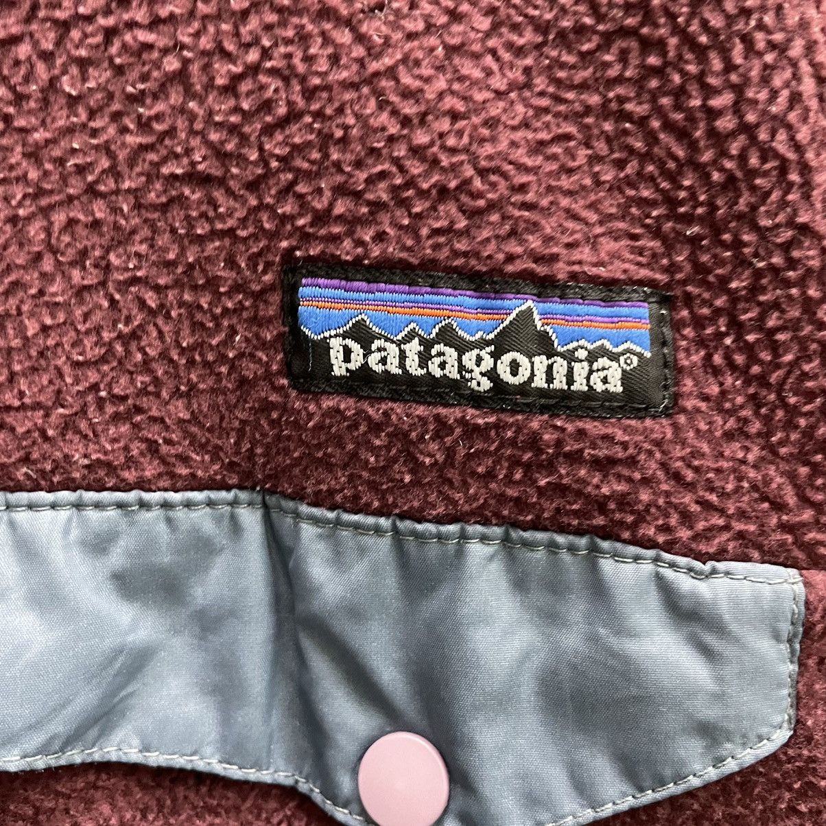 Patagonia × Vintage 💥90s PATAGONIA FLEECE SNAP BUTTON SWEATER Size US S / EU 44-46 / 1 - 6 Thumbnail