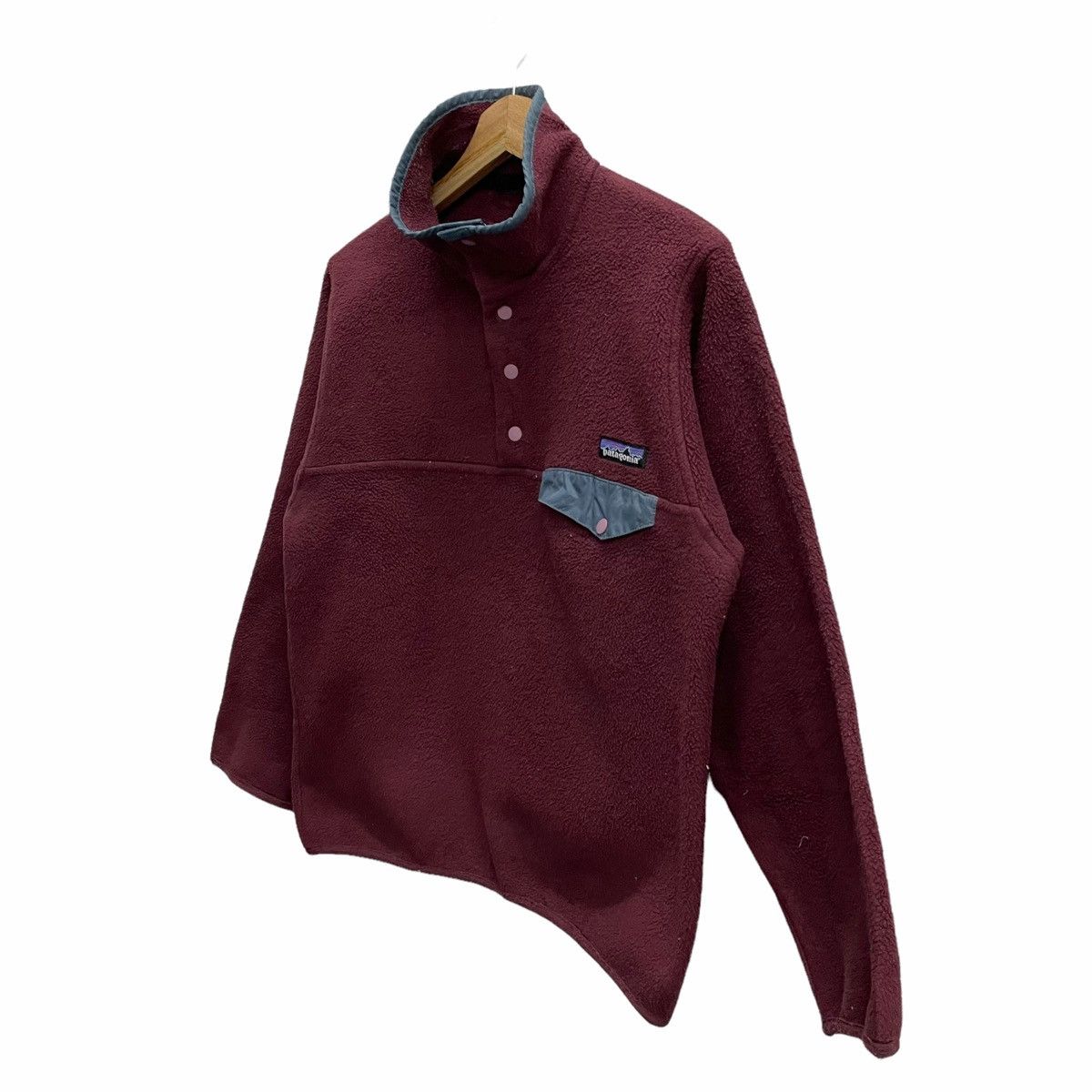 Patagonia × Vintage 💥90s PATAGONIA FLEECE SNAP BUTTON SWEATER Size US S / EU 44-46 / 1 - 2 Thumbnail