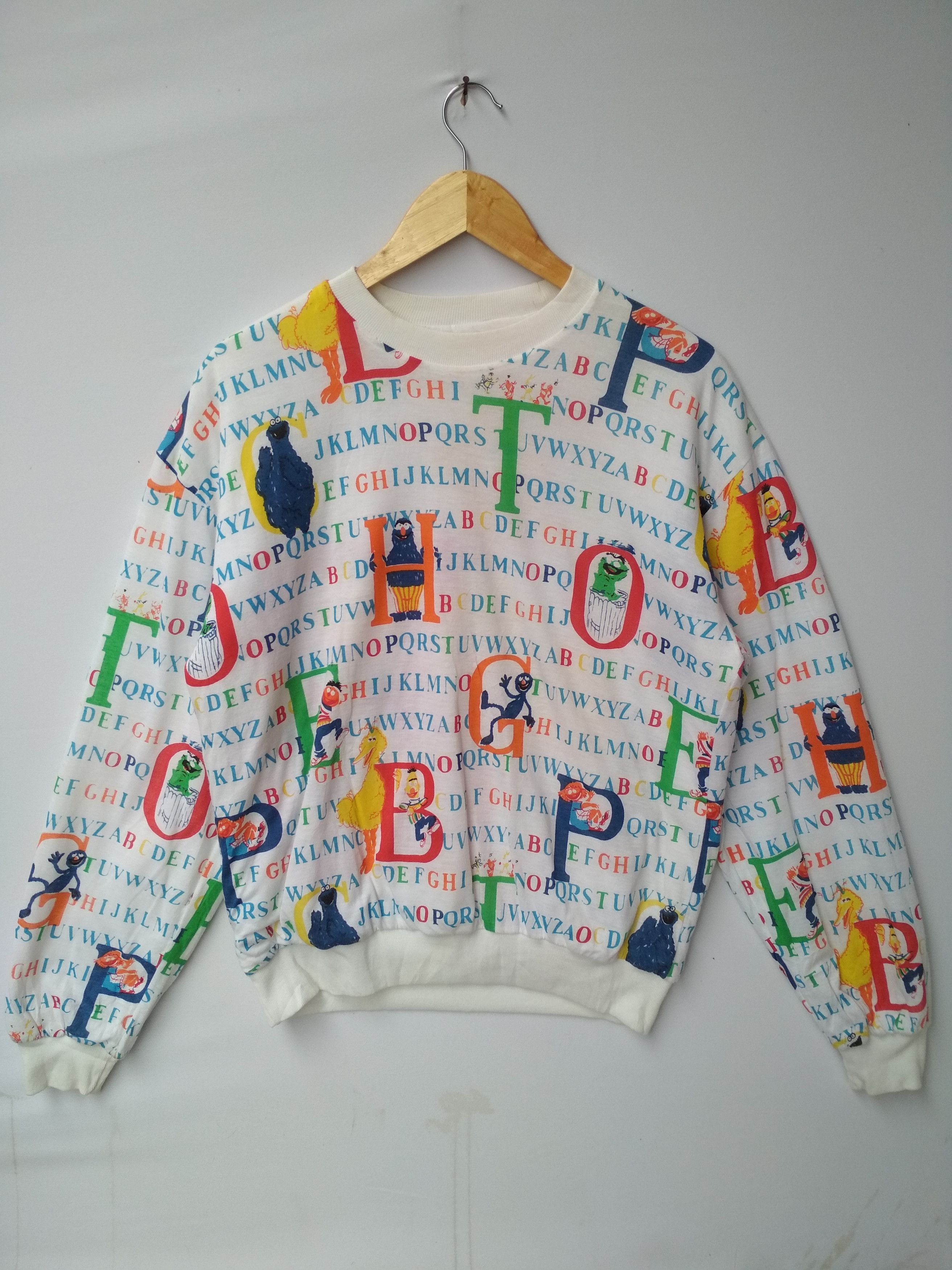Cartoon Network SESAME STREET REVERSIBLE FULL PRINT RARE SWEATSHIRT Size US M / EU 48-50 / 2 - 1 Thumbnail